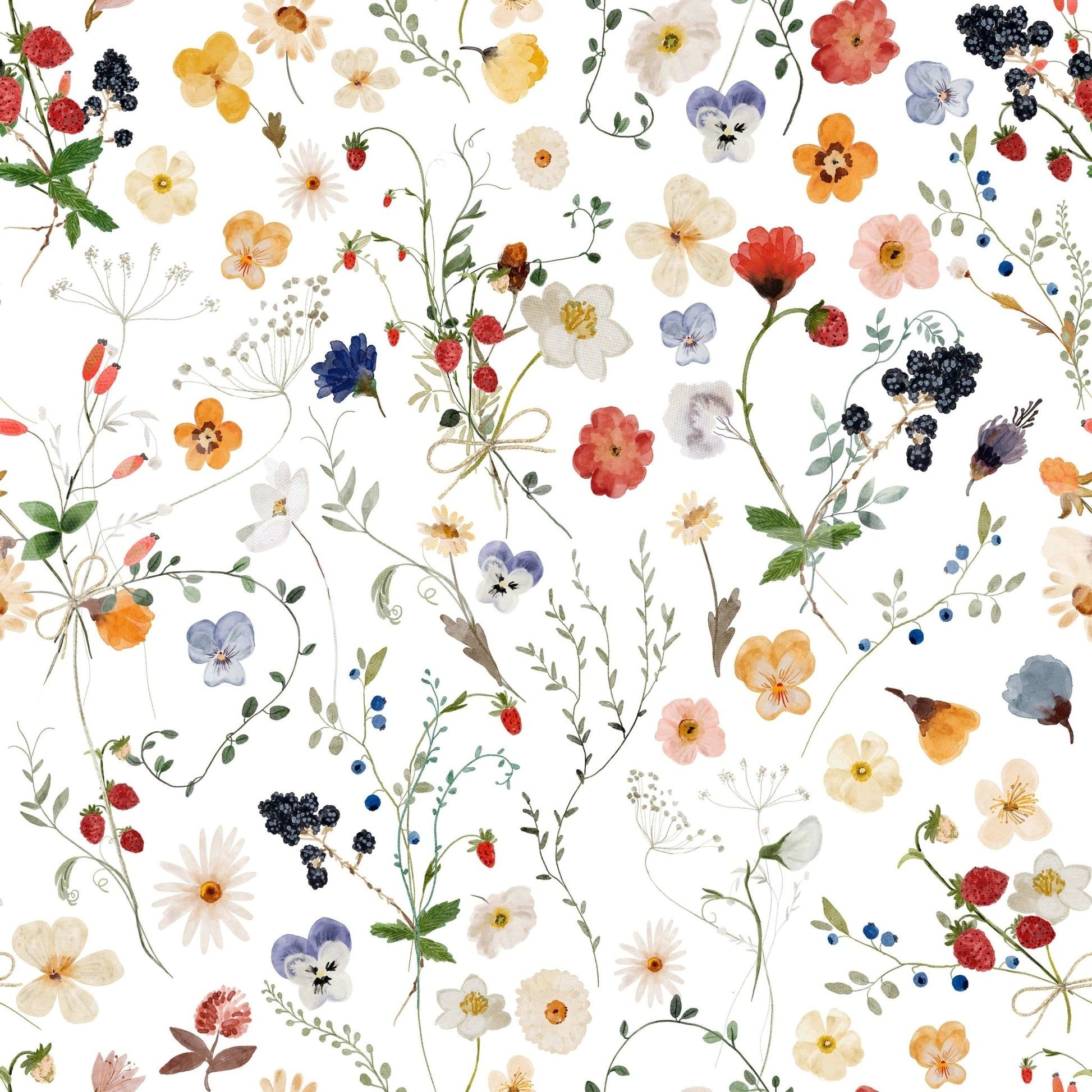 1946x1946 Wildflower Whimsy Meadow Wallpaper. Playful Floral Decor
