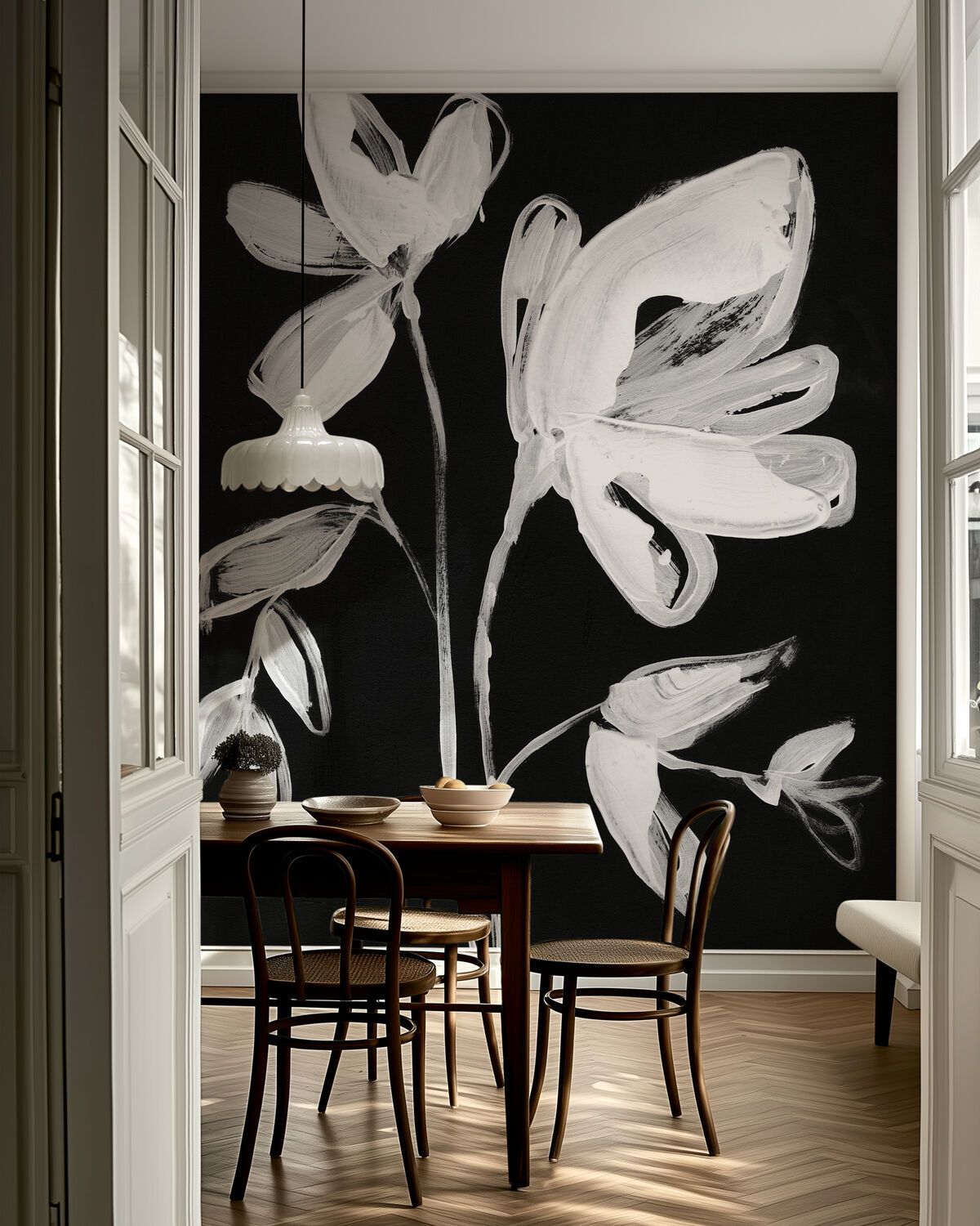 1200x1500 White Whimsical Flowers