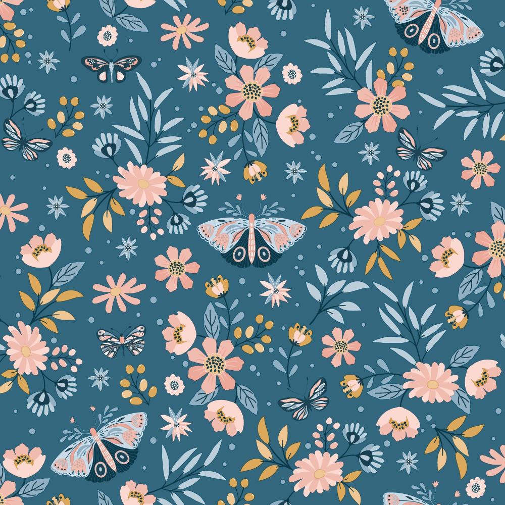 1000x1000 Whimsical Meadow Wallpaper. Designer Wallpaper