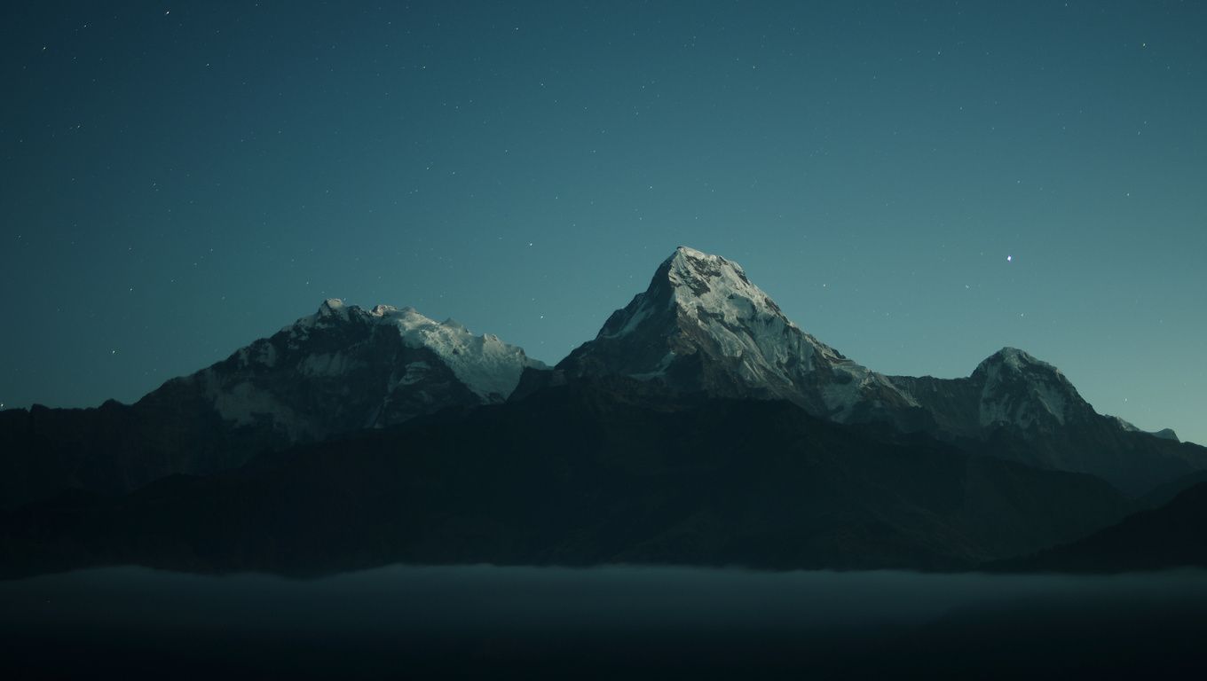 1360x768 Mountains Landscape Dark Nature 4k Laptop HD , HD 4k Wallpaper , Image, Background, Photos and Picture