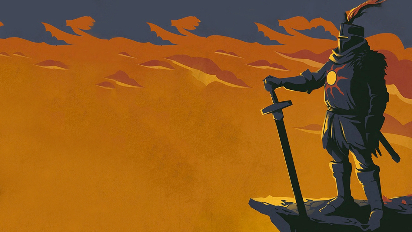 1360x768 Resolution Dark Souls Warrior Desktop Laptop HD Wallpaper