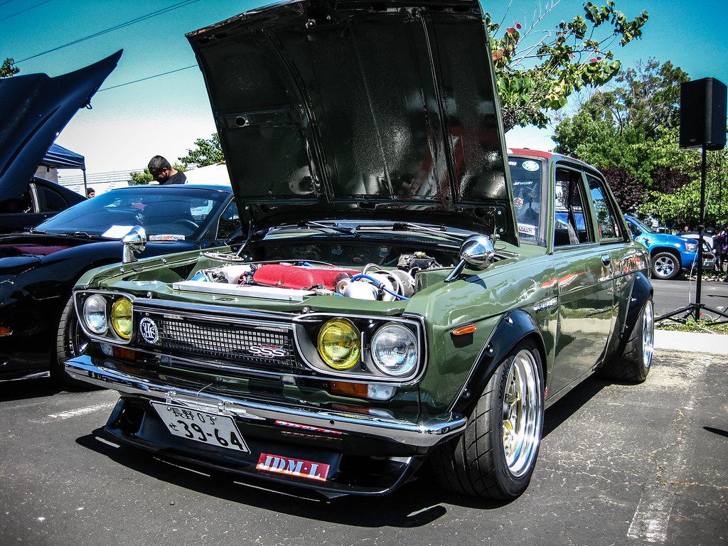 1024x768 SR20DET Datsun 510 front. PIctures from BloxOH shot wi