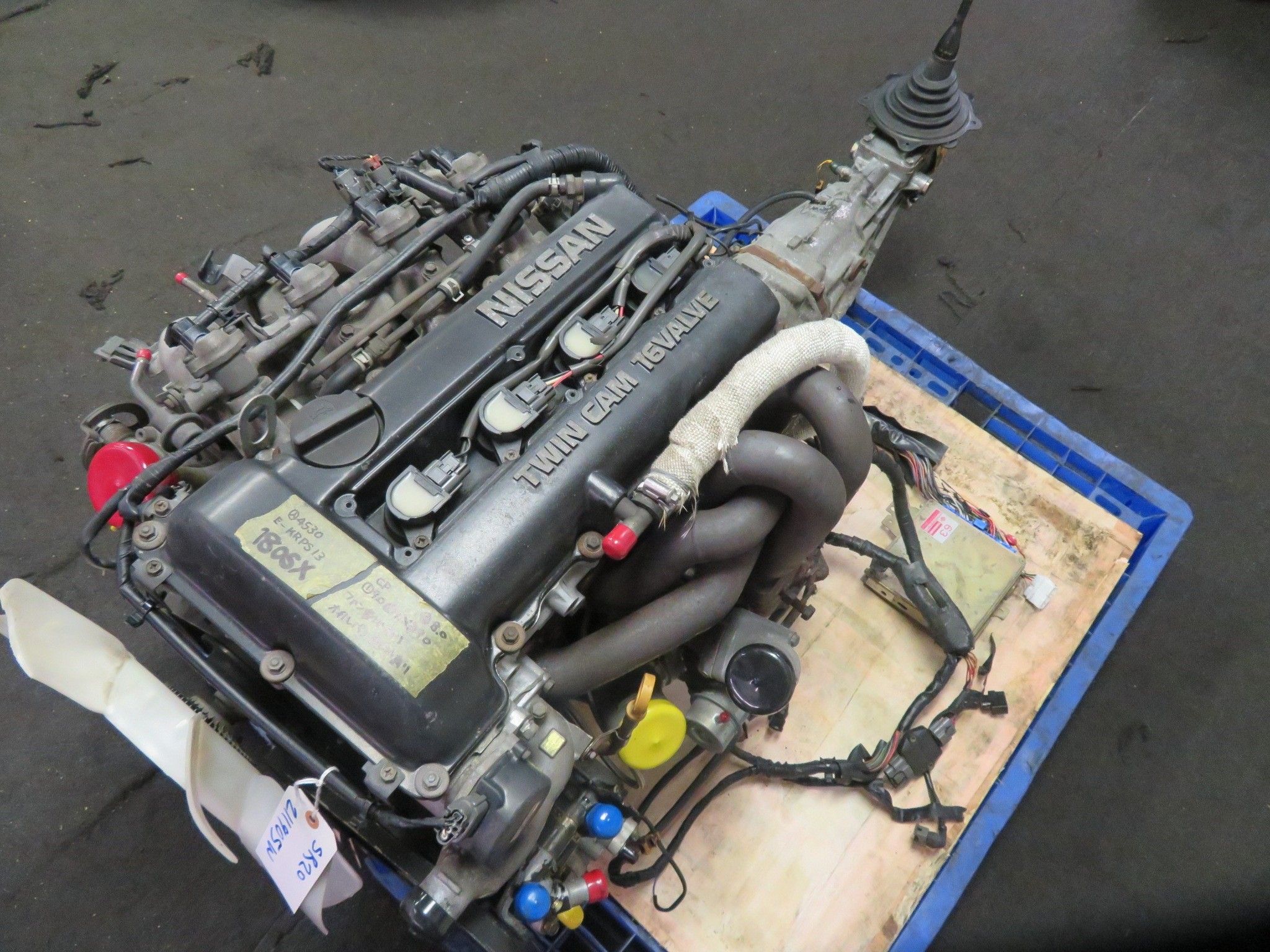 2048x1536 90 93 JDM NISSAN SILVIA SR20DET S13 BLACKTOP 2.0L TURBO ENGINE, 5 SPEED TRANSMISSION, WIRING, ECU King Motors Corp