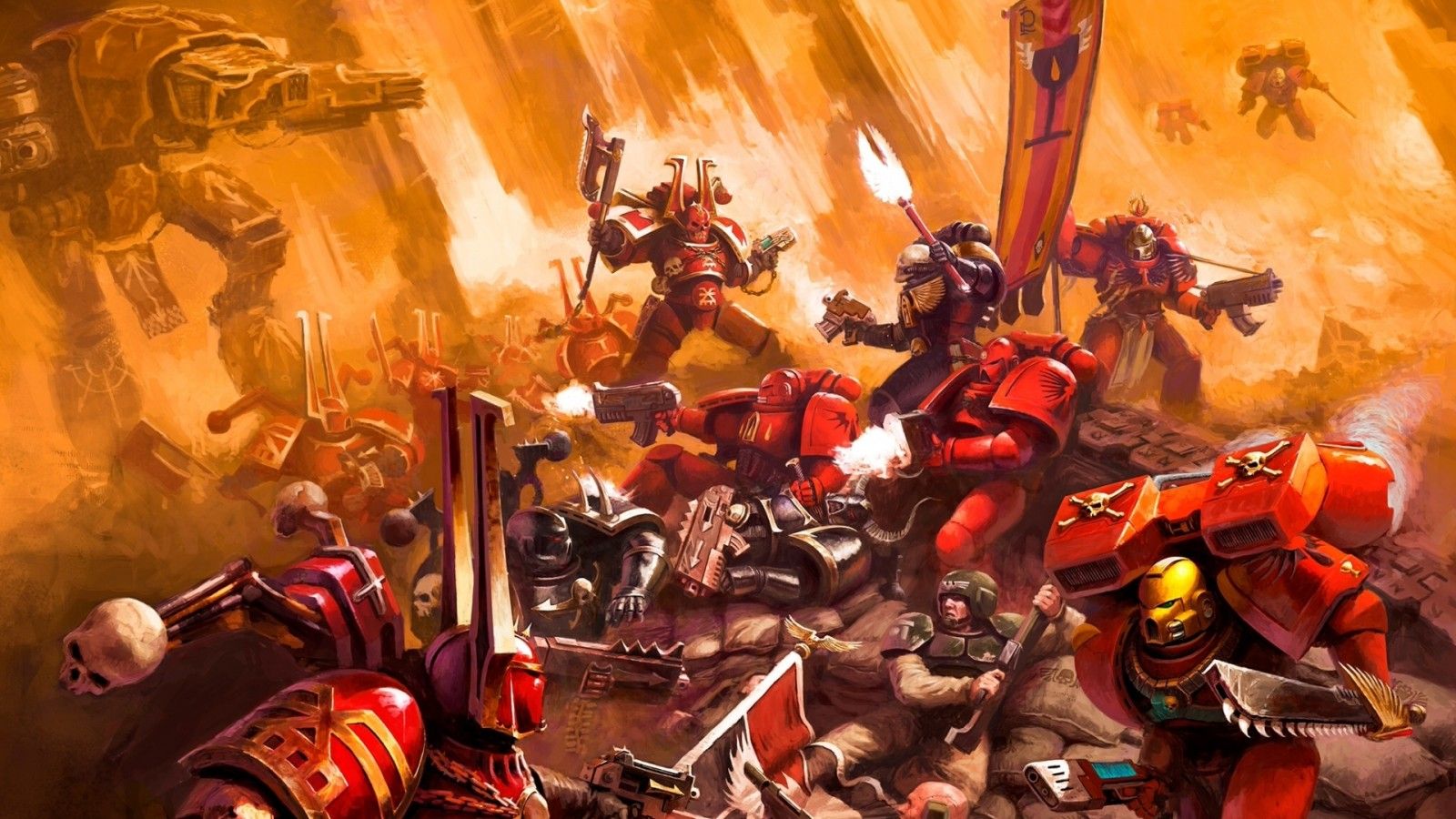 1600x900 Apollo Diomedes Aramus Avitus Brother Captain Davian Thule Captain Titus Carus Brom Commissar Holt Cyrus HD Warhammer 40K Wallpaper