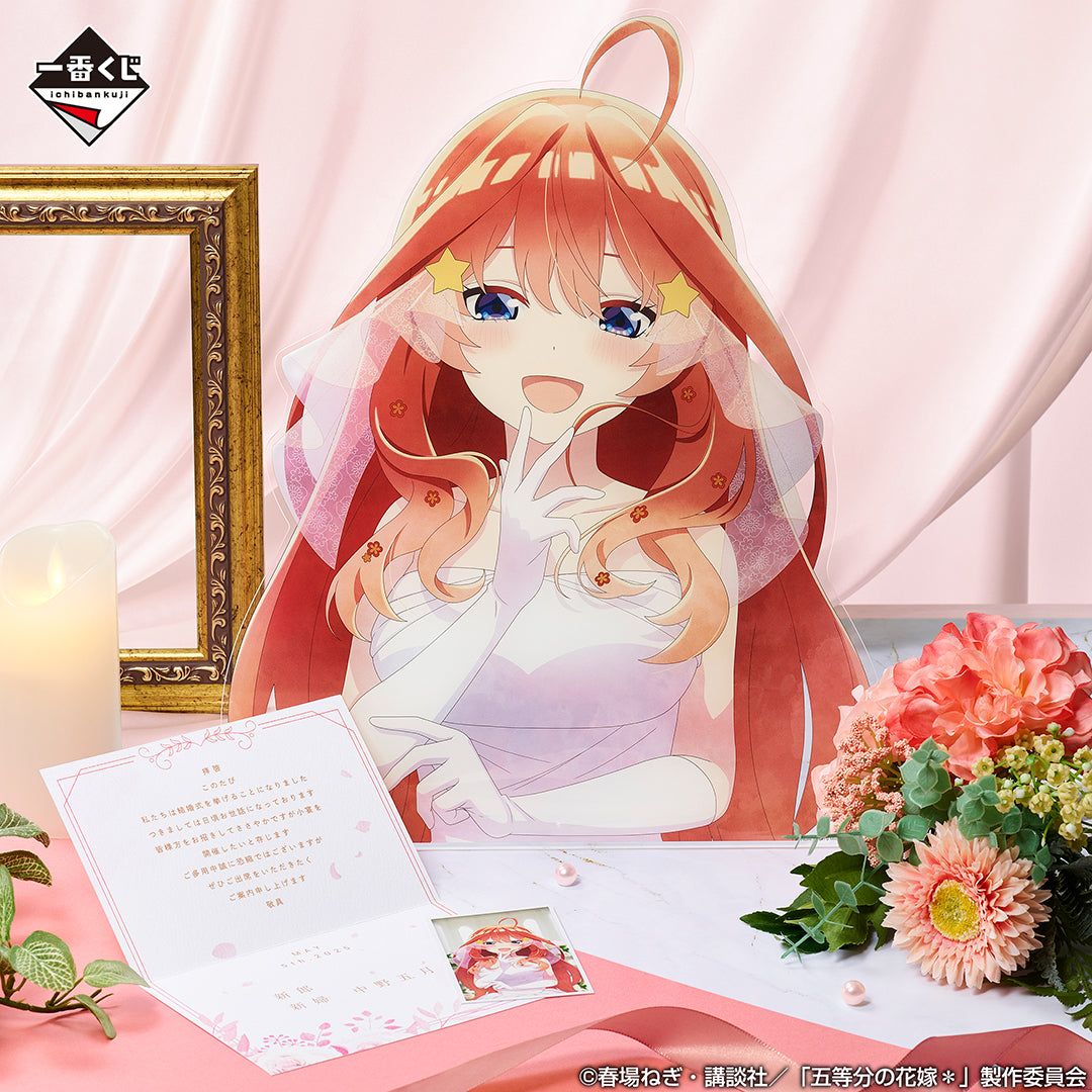 1080x1080 The Quintessential Quintuplets＊ Collections Up Acrylic Board (Itsuki Nakano Wedding) [Ichiban Kuji Prize F]