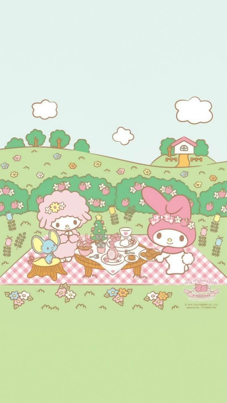 736x1308 Mezzo piano hello kitty. My melody and piano wallpaper, My little piano wallpaper, Wallpaper kawaii