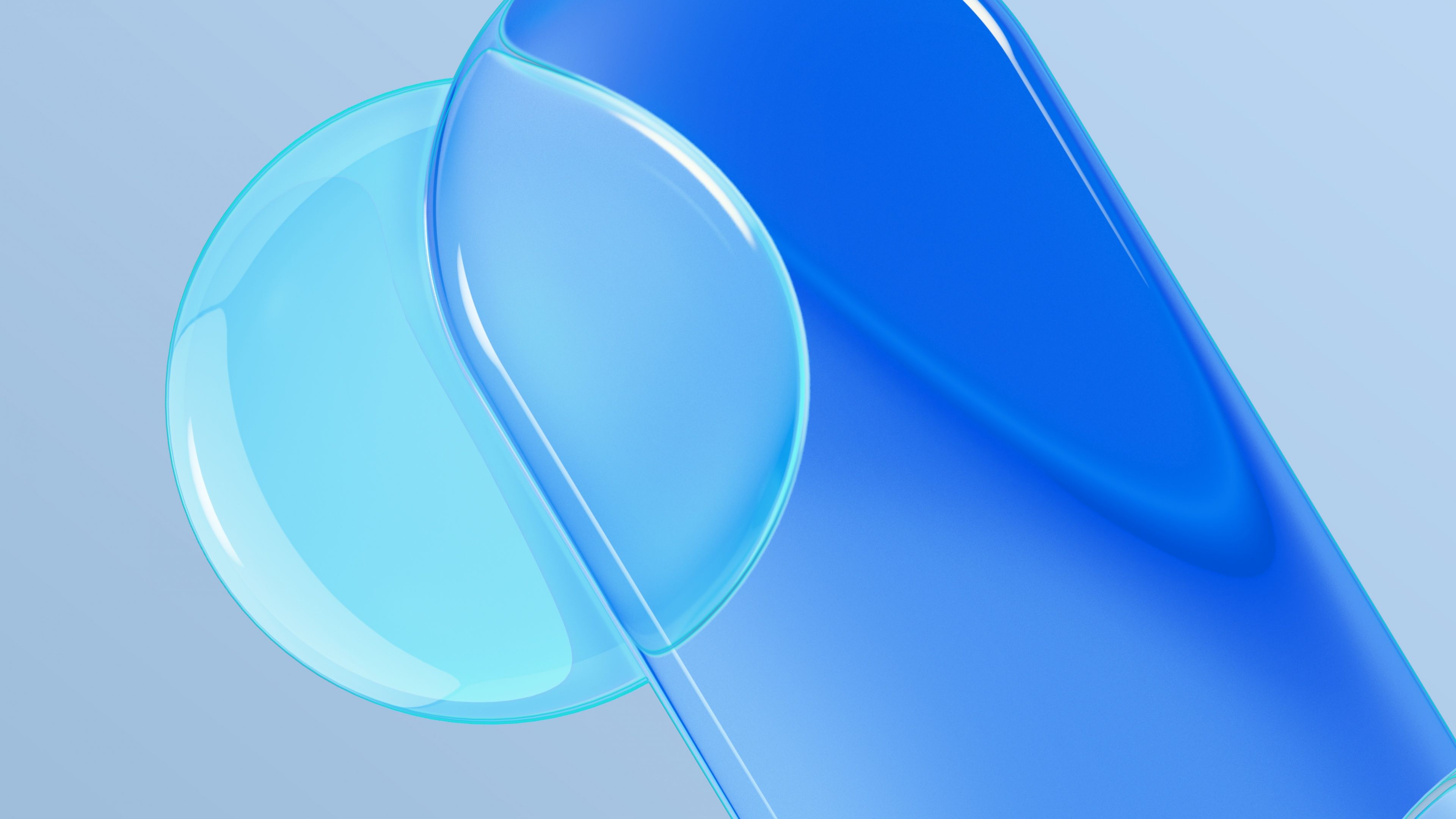 3840x2160 Shapes Wallpaper 4K, Gradient Abstract, Light