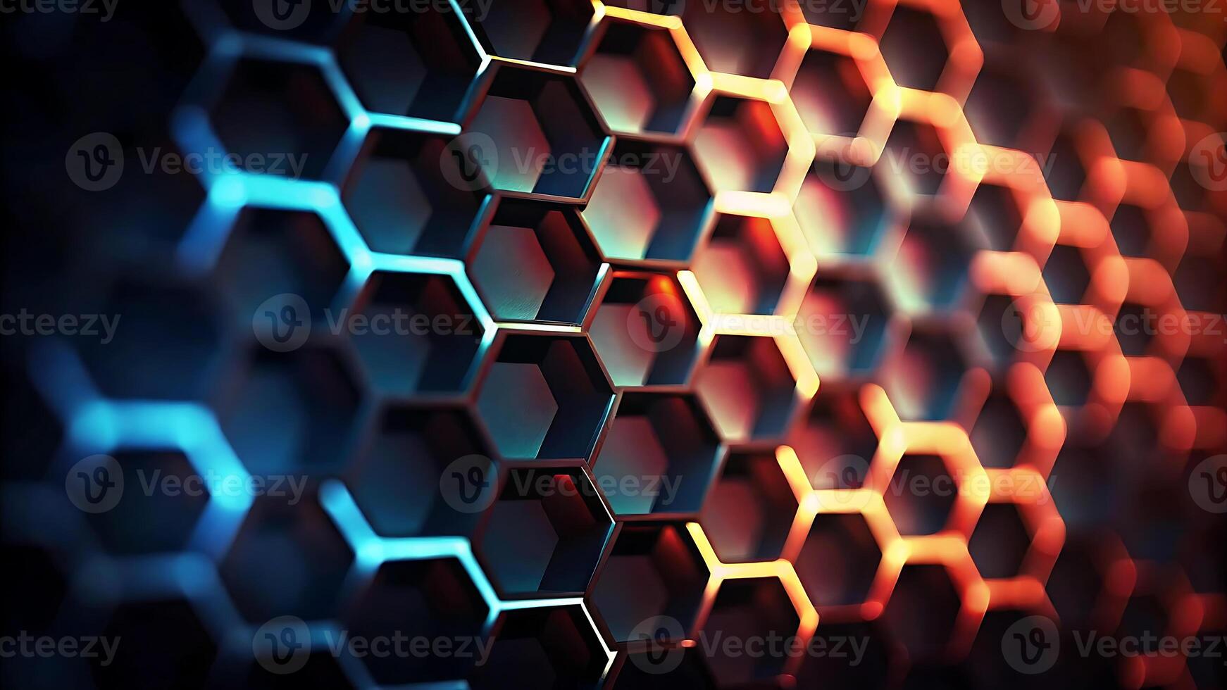 1742x980 4K Abstract Hexagonal Background High Resolution Futuristic Design with Glowing Honeycomb Pattern abstract background with hexagonal shapes