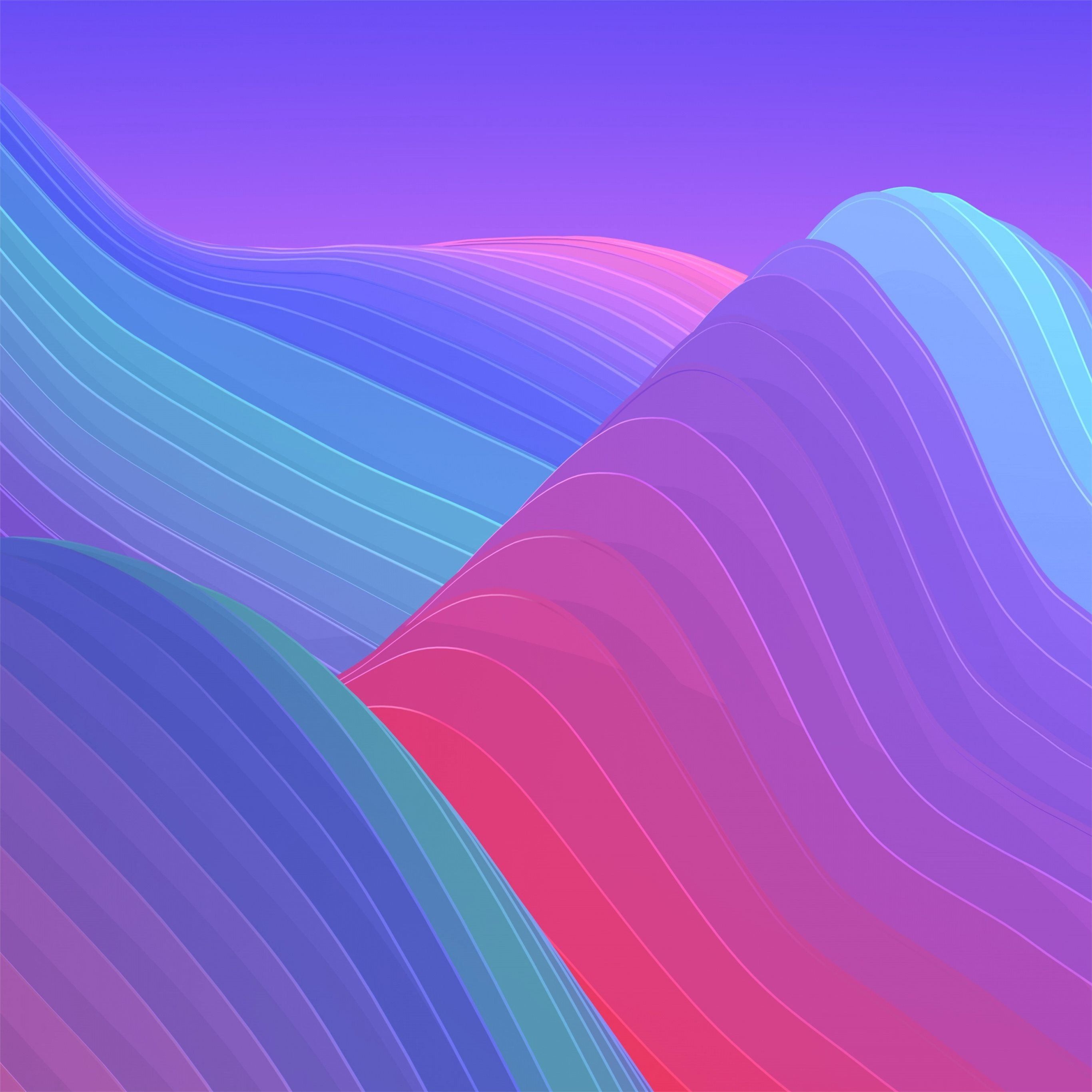 2732x2732 colorful abstract shapes iPad Pro Wallpaper Free Download