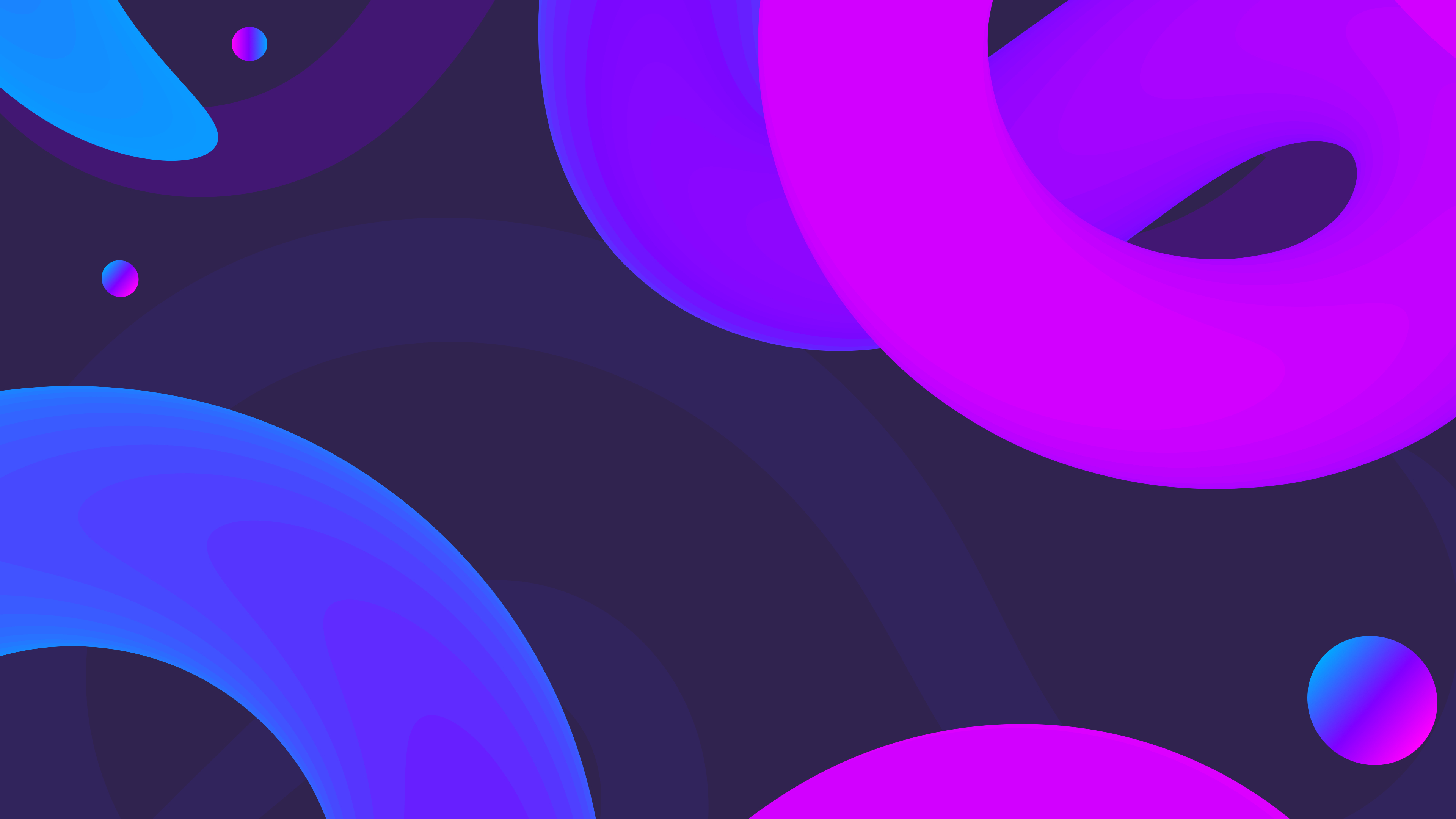3840x2160 Abstract Neon Circle Shapes Wallpaper, HD Abstract 4K Wallpaper, Image and Background