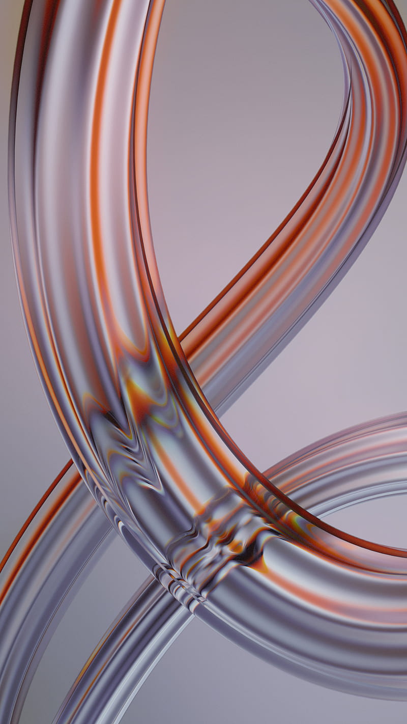 800x1422 Abstract glass shapes, background, gray, iCreate™, orange, refraction, forma, HD phone wallpaper