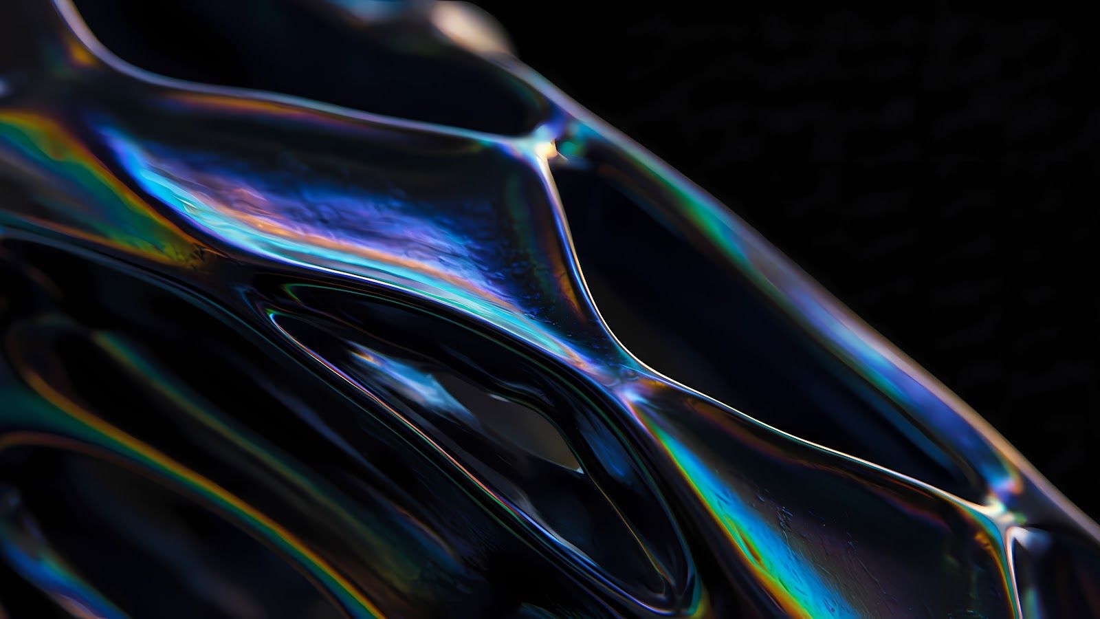 1600x900 4K Wallpaper Abstract Iridescent Shapes 4K Wallpaper. Best 4K Wallpaper for Computers