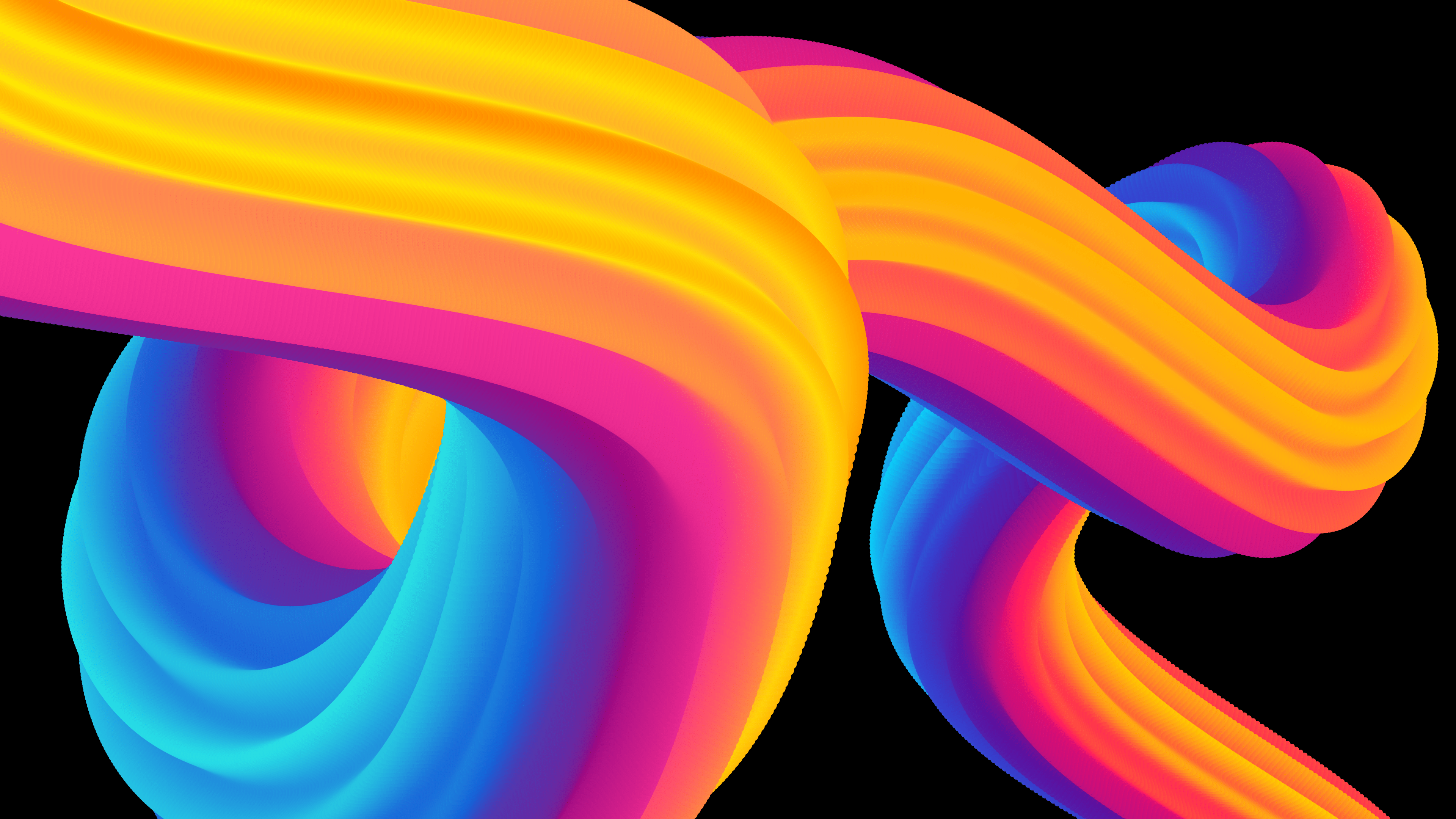 3840x2160 Colorful abstract Wallpaper 4K, Black background, AMOLED, 5K, 8K