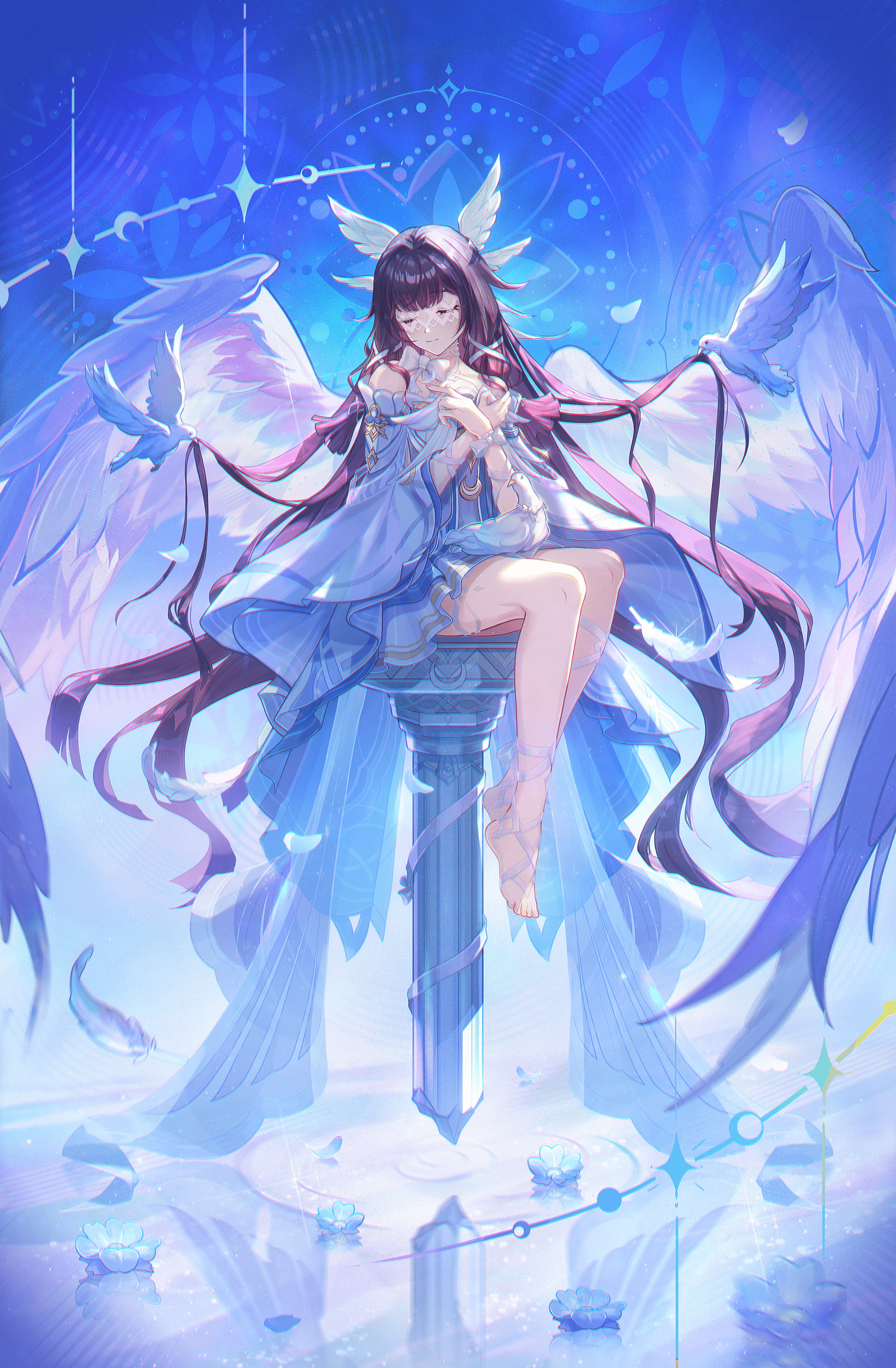 1920x2930 Columbina Hyposelenia Impact Anime Image Board