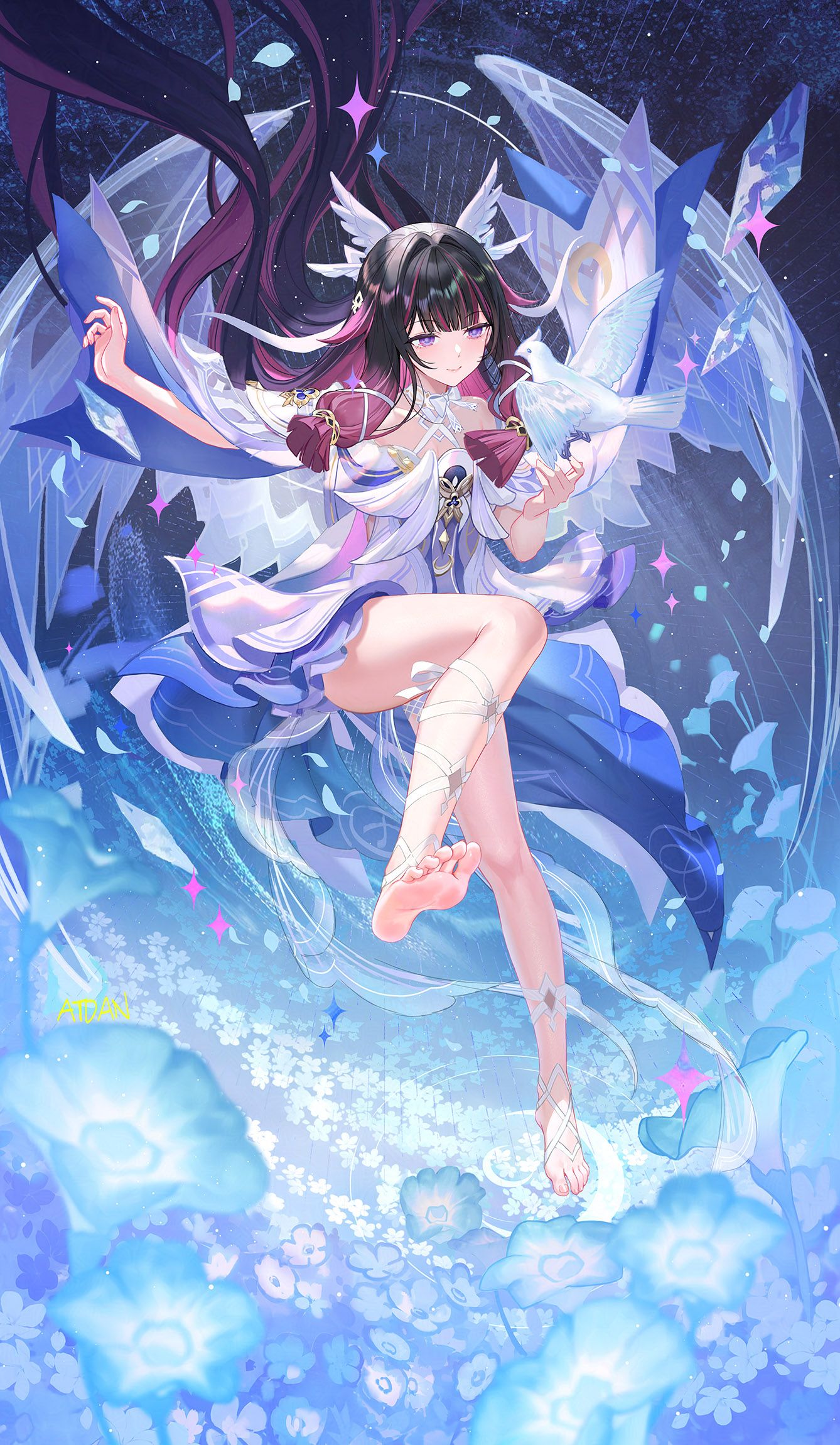 1338x2300 Columbina Hyposelenia Impact Anime Image Board