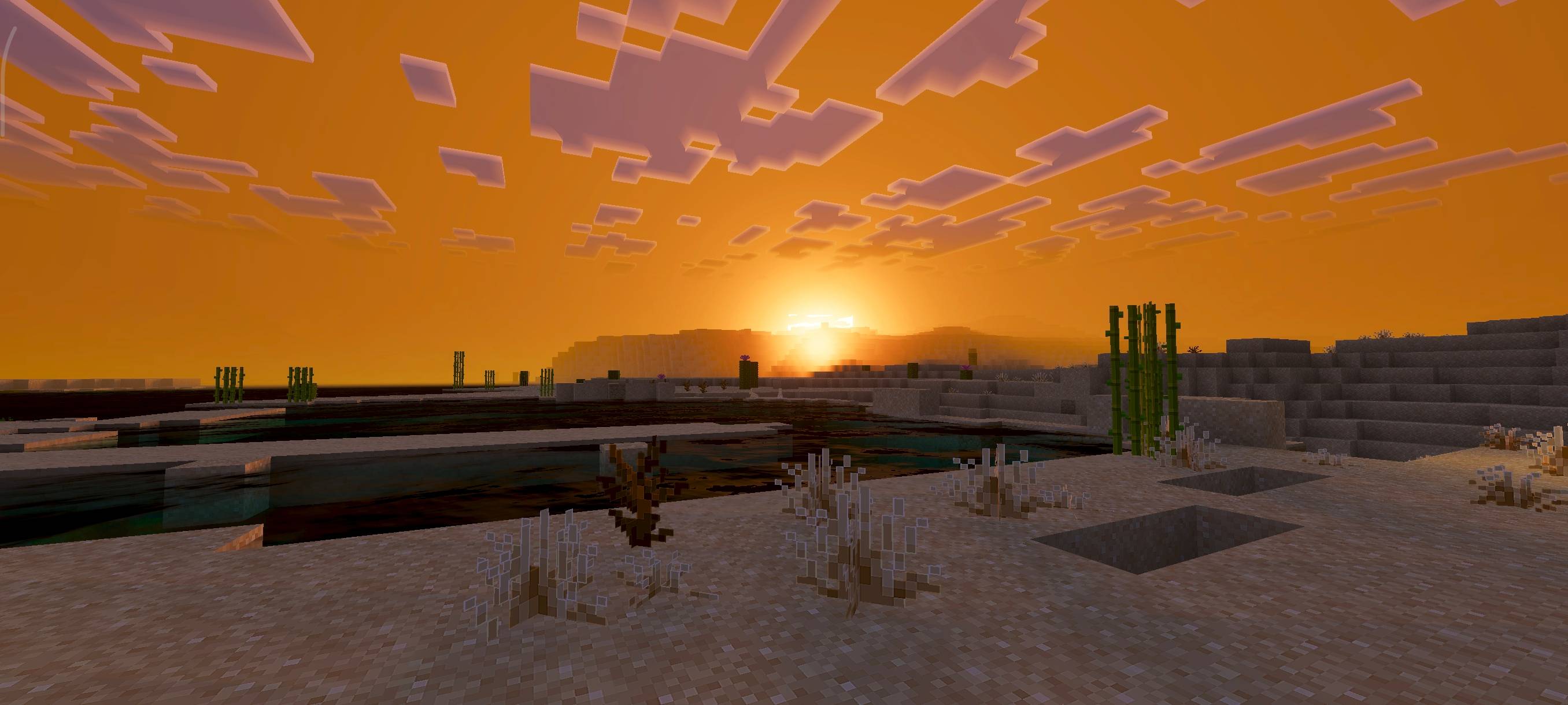 2712x1220 Pixel Edge Visuals. Minecraft PE Texture Packs