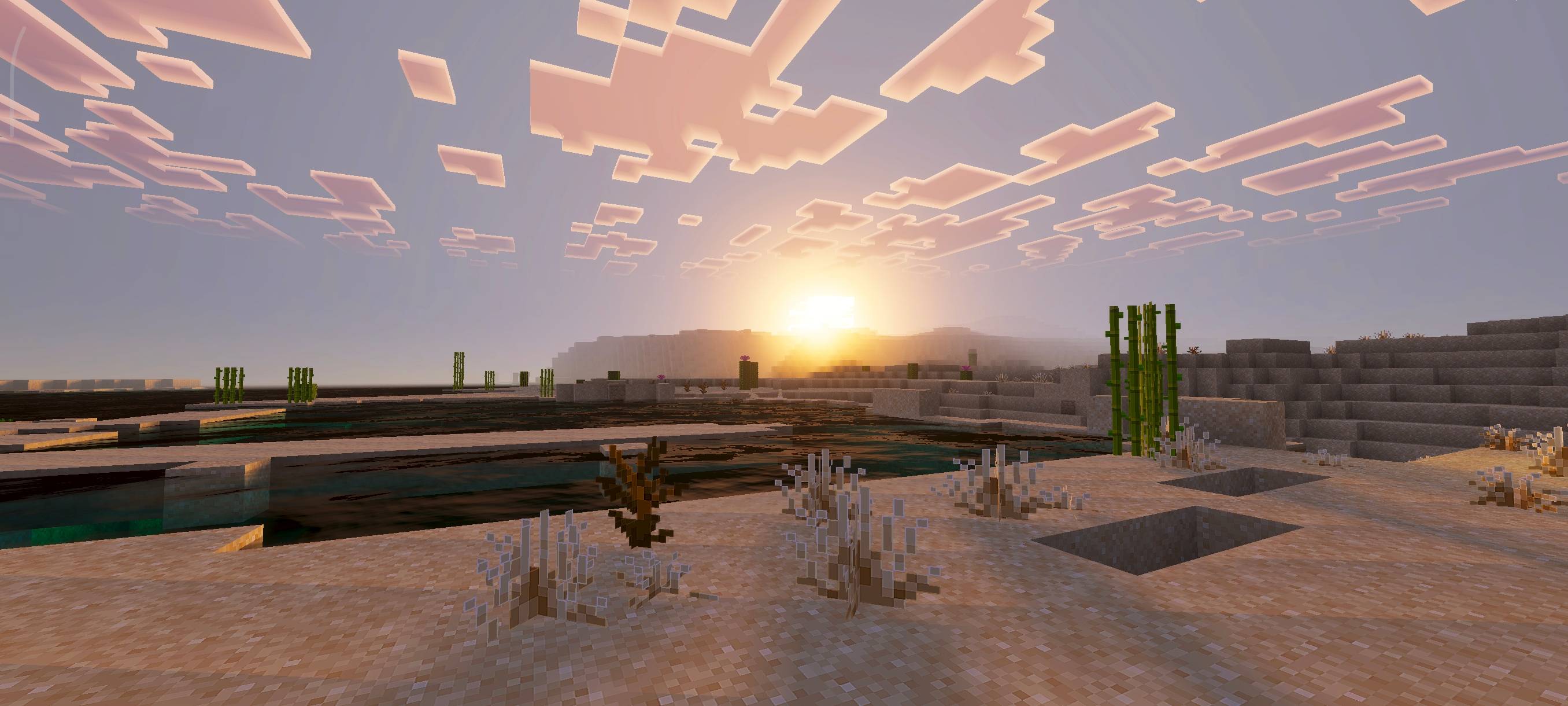 2712x1220 Pixel Edge Visuals. Minecraft PE Texture Packs