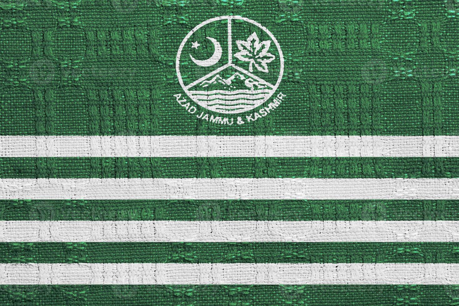 1470x980 Flag of and coat Azad Kashmir on a textured background. Concept collage