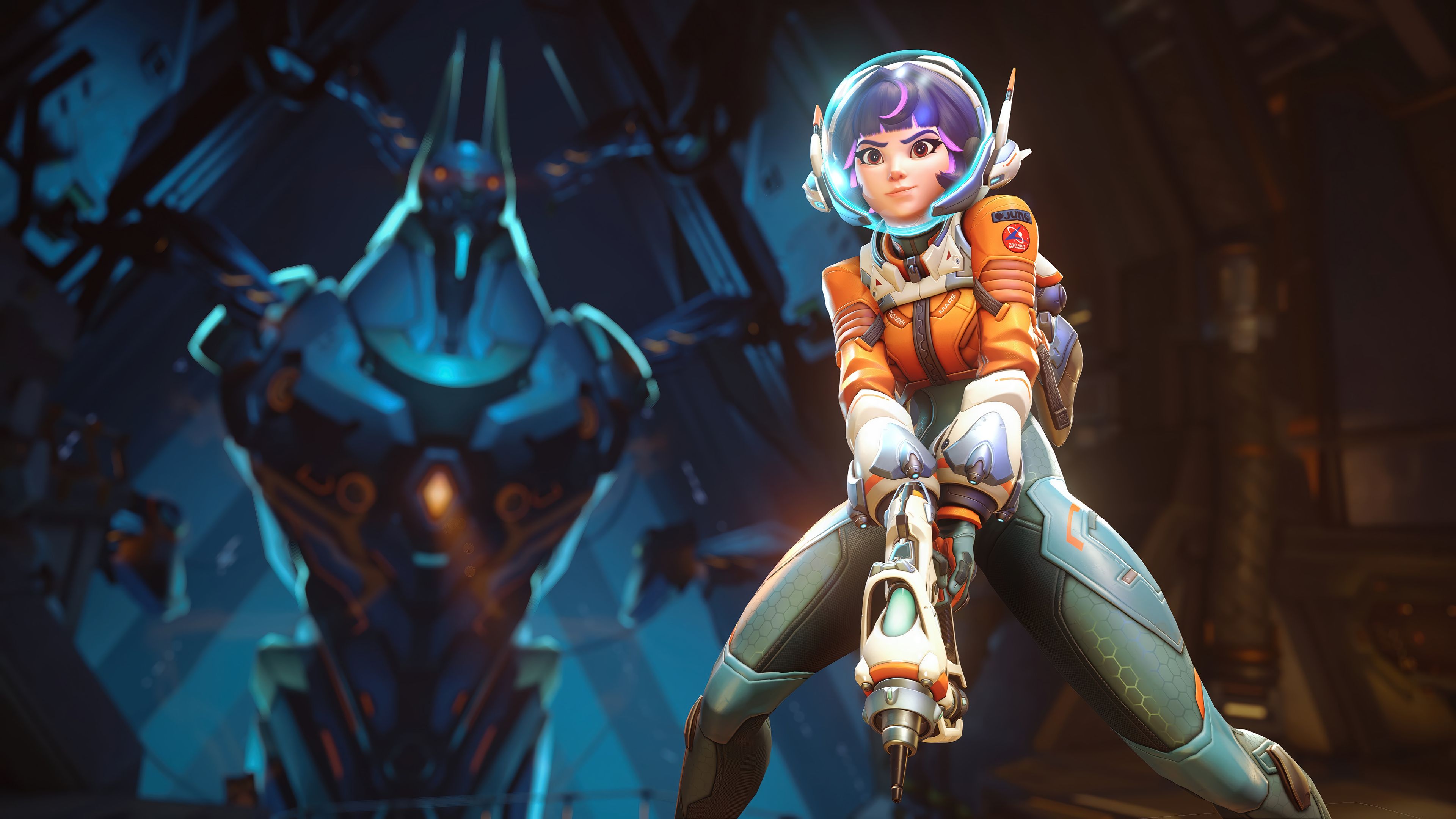 3840x2160 Juno in Action: Overwatch 2 4K Ultra HD Wallpaperx2160