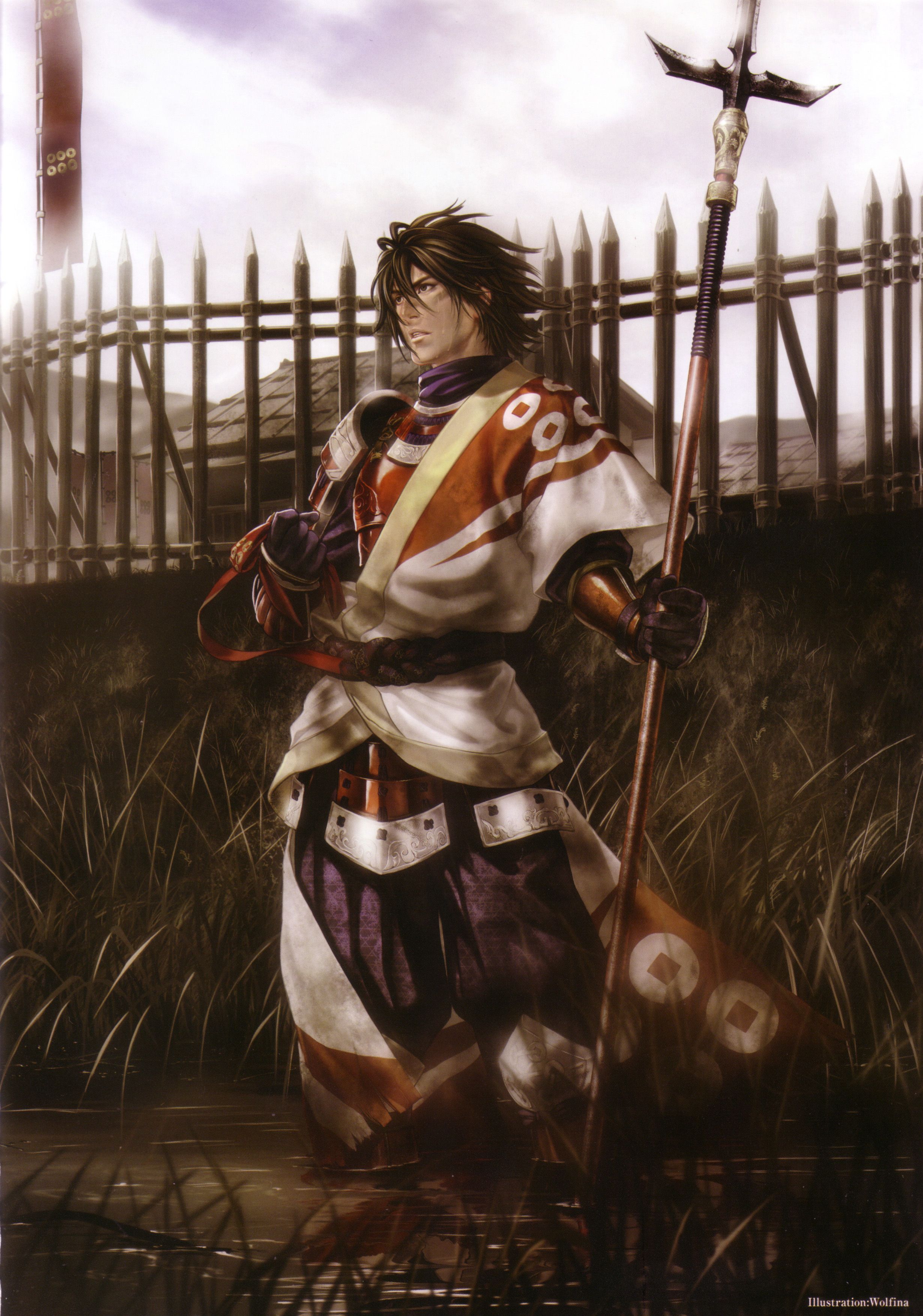 2460x3508 Sanada Yukimura (Sengoku Musou) Mobile Wallpaper by Wolfina Anime Image Board