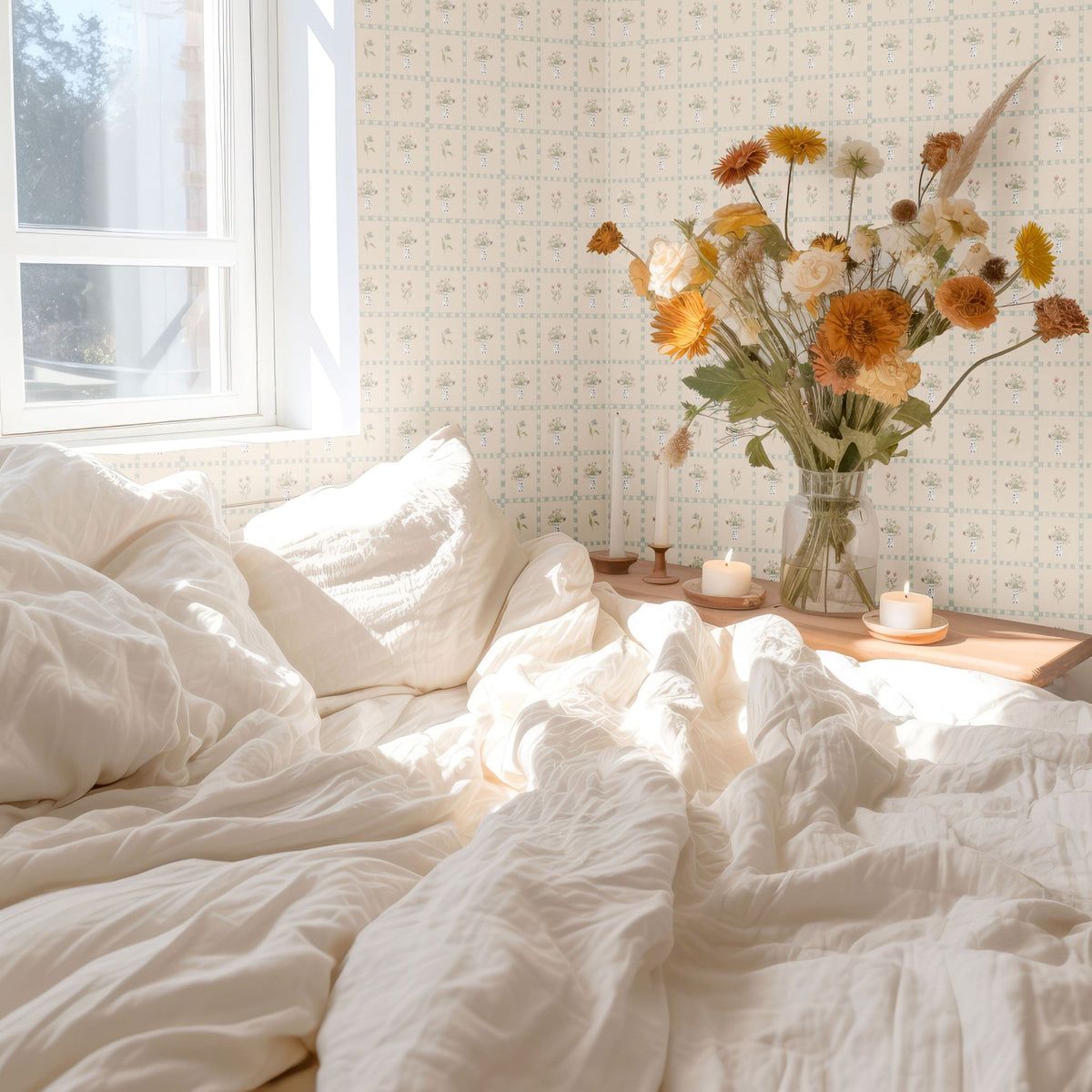 1200x1200 Cottagecore Wallpaper 11W x 30H / Peel and Stick