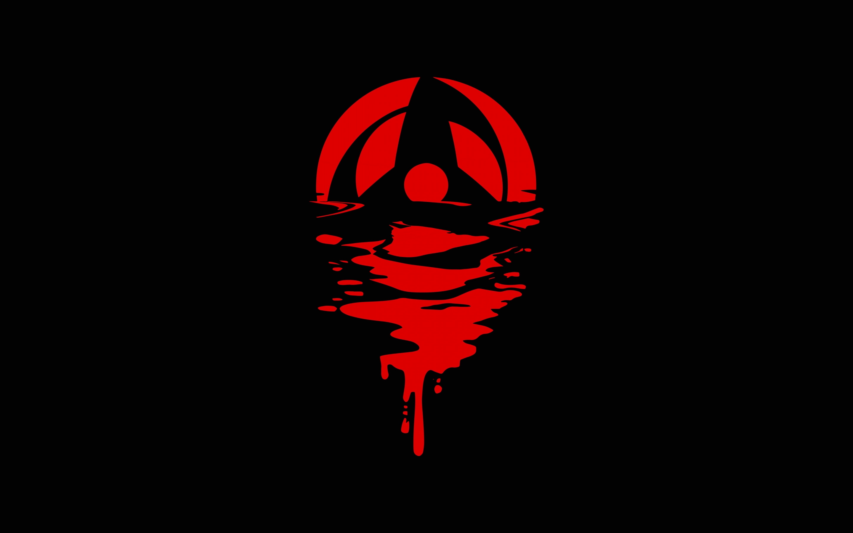 2880x1800 Mangekyo Sharingan Wallpaper 4K, Obito Uchiha, Black background