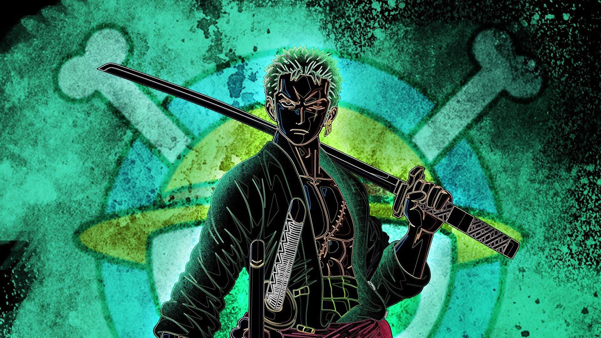1920x1080 One Piece Wallpaper 4K, Roronoa Zoro, Straw Hat Pirates