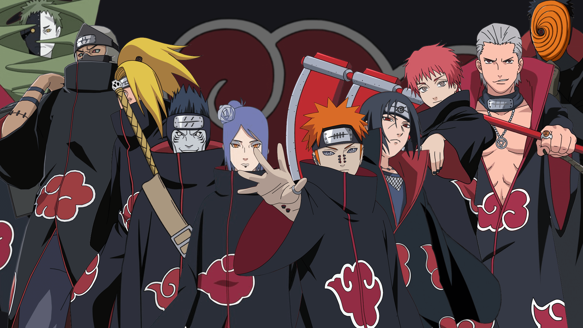 1920x1080 I made an Akatsuki wallpaper