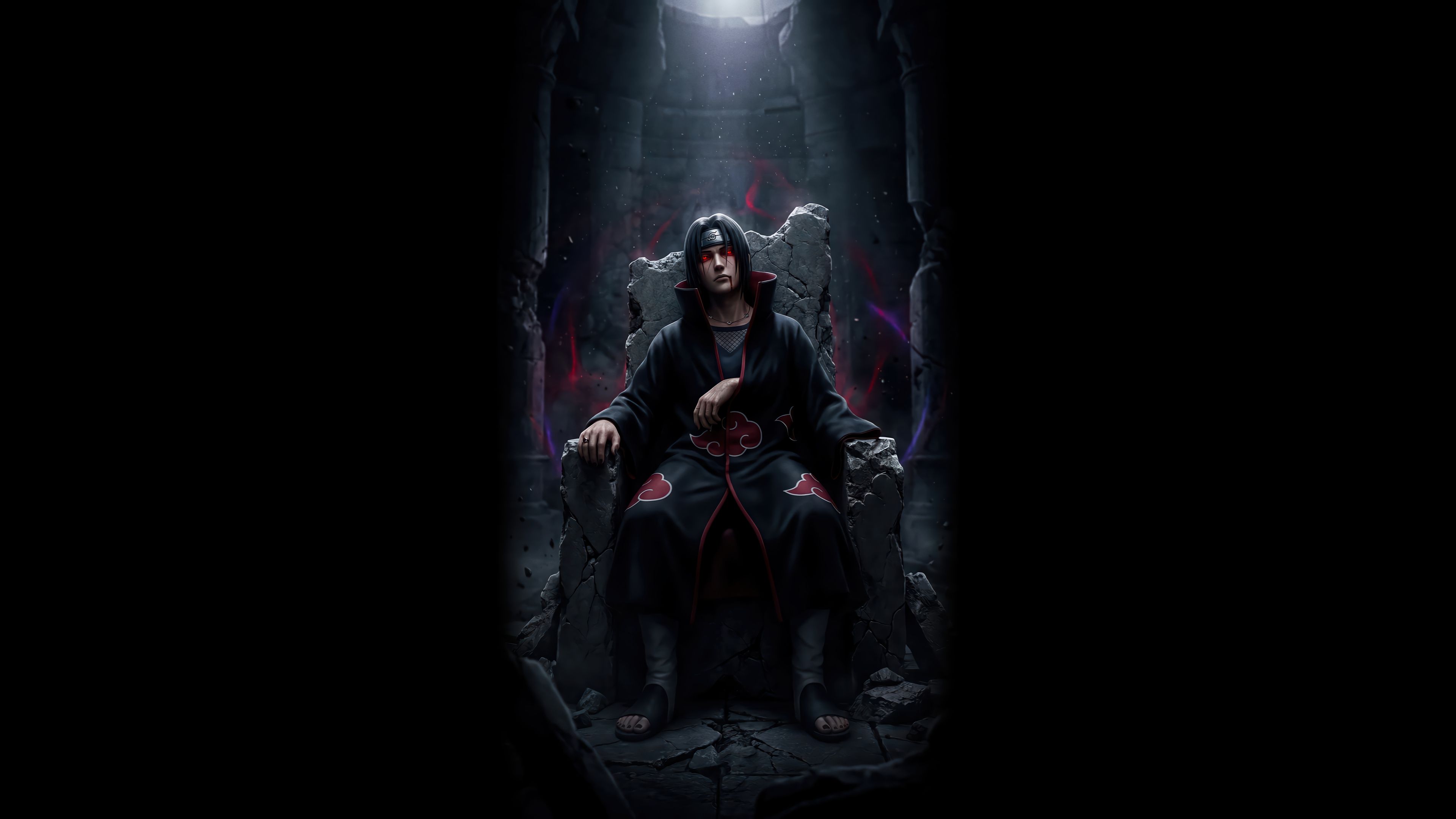 3840x2160 Itachi Akatsuki Throne Wallpaper 4K HD PC l