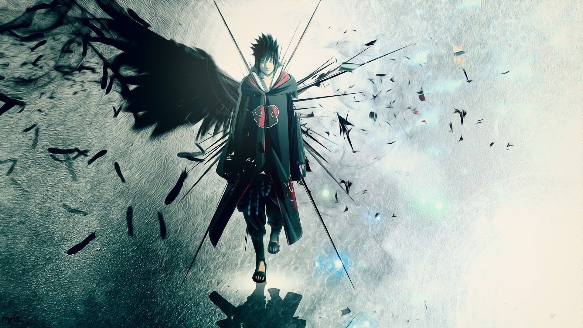 1920x1080 Naruto Shippuuden, Uchiha Sasuke, Anime, Wings, Akatsuki Wallpaper HD / Desktop and Mobile Background