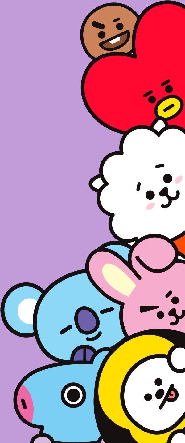 600x1432 Bt21 wallpaper iphone. Bt 21 wallpaper aesthetic, Cute wallpaper, Bts chibi