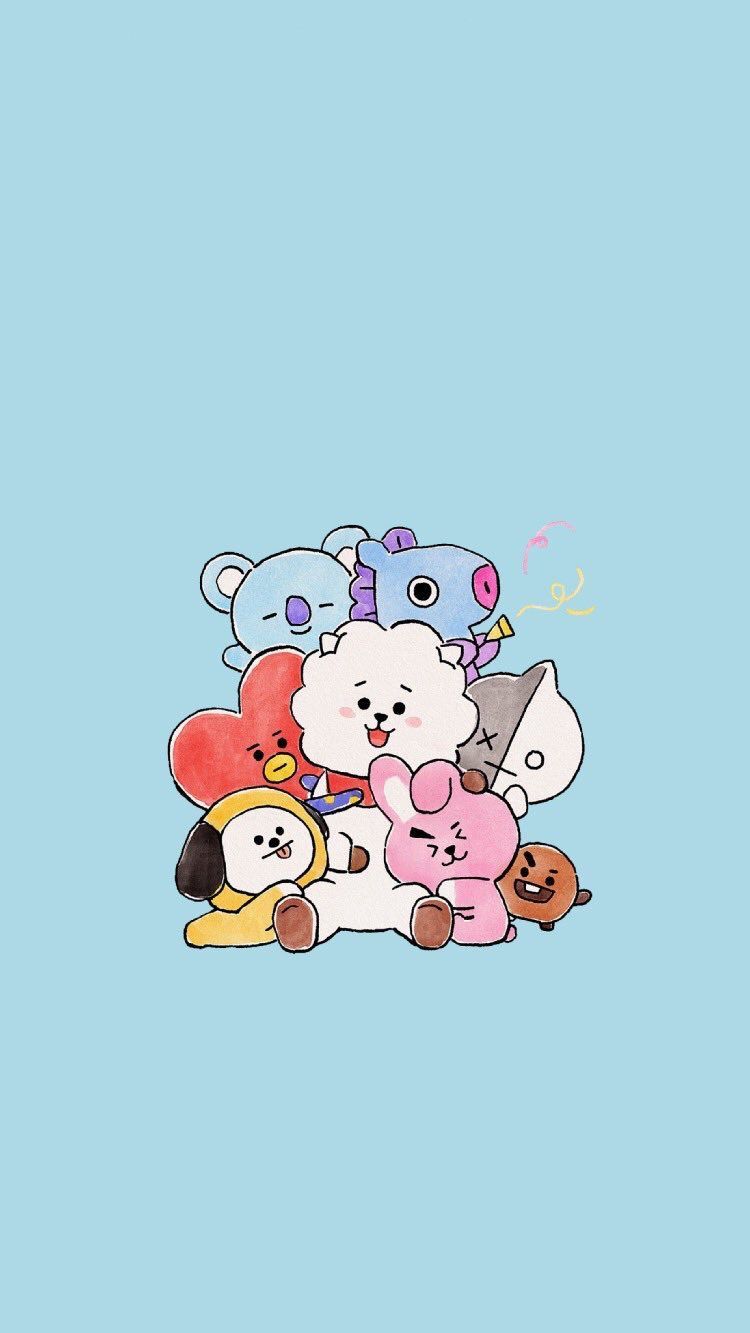 750x1333 Discover 7 BT21 and bts drawings ideas. bts chibi, bts wallpaper, cute cartoon wallpaper and more