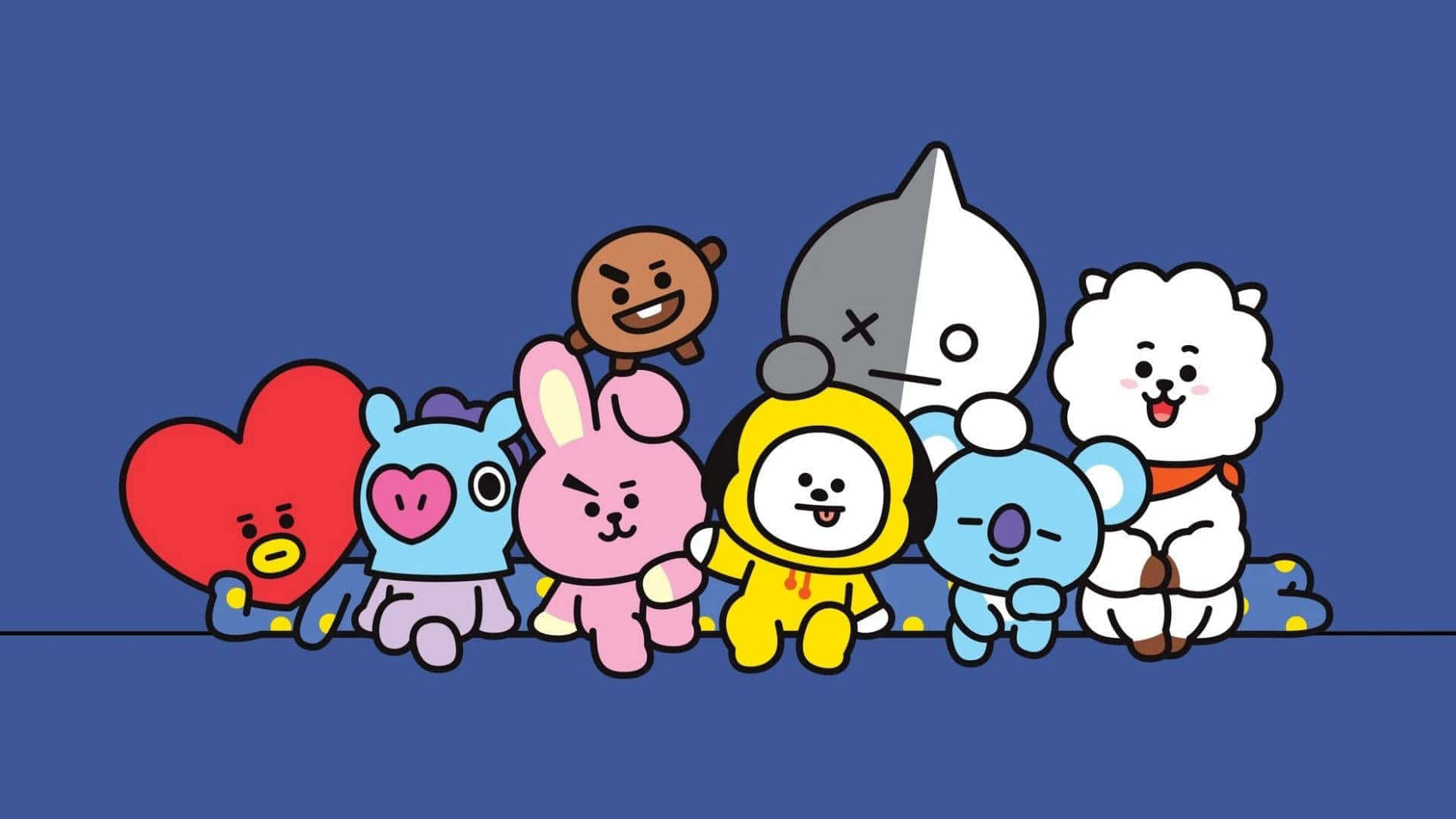 1920x1080 Download BTS Unveils New Characters From Bt21! Background