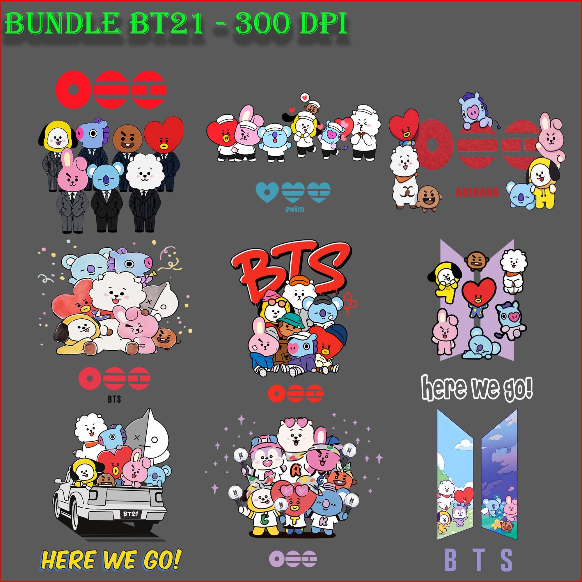 2000x2000 Bts Characters