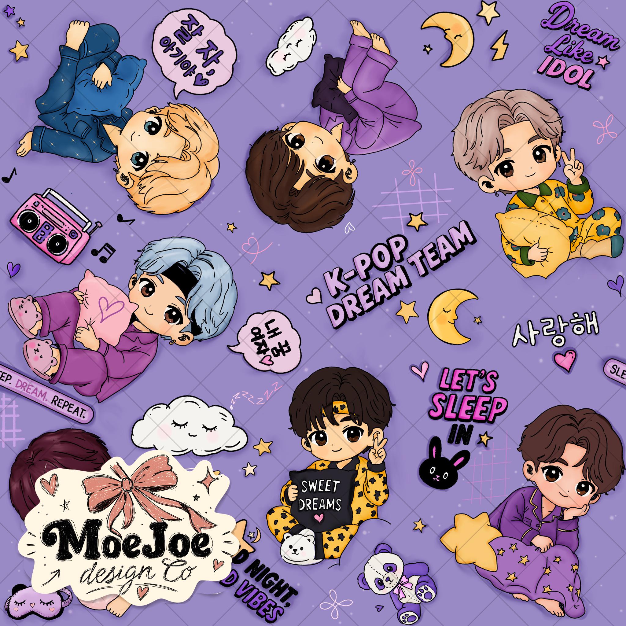 2048x2048 Bts Seamless Pattern Png