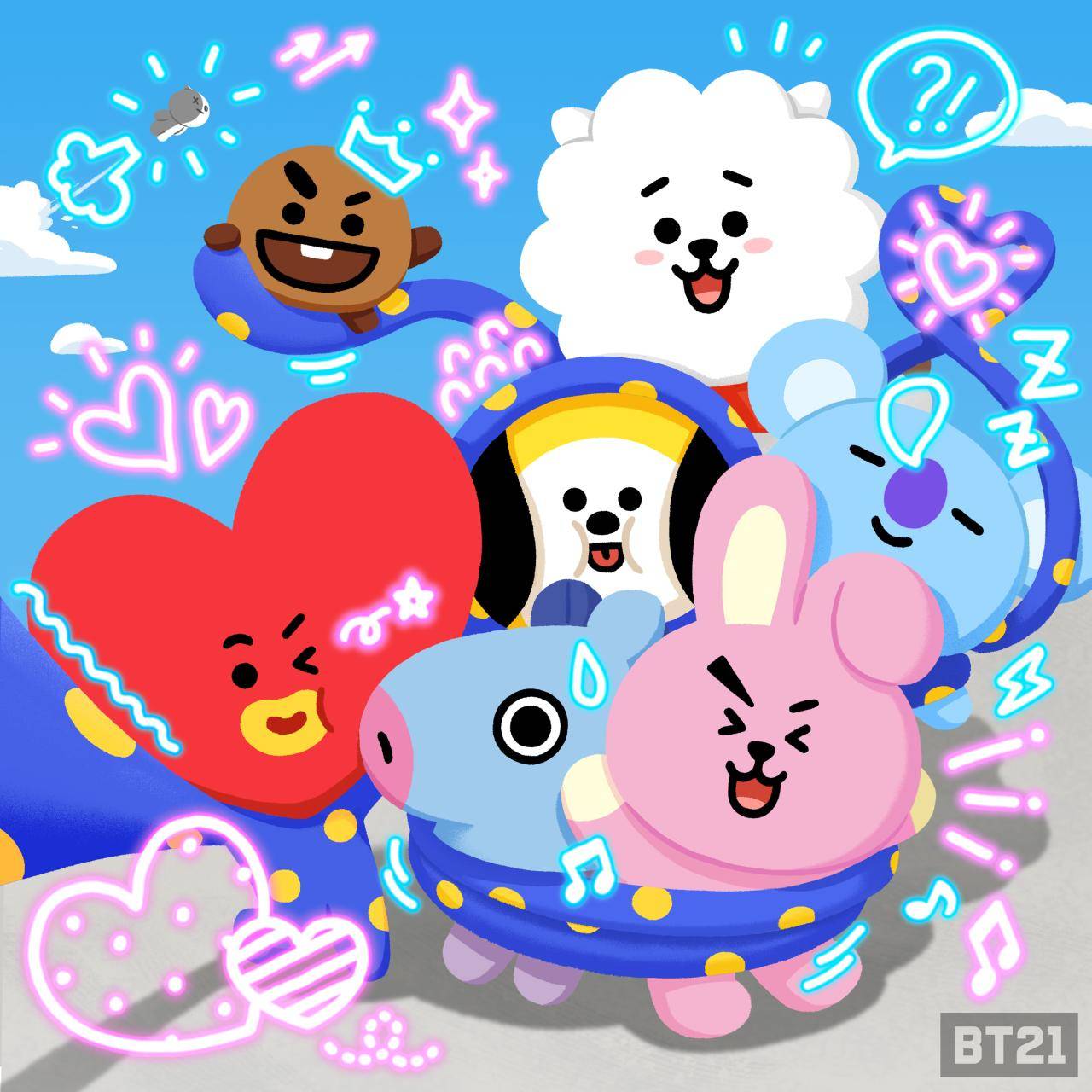 1280x1280 BT21 Wallpaper HD For A.R.M.Y