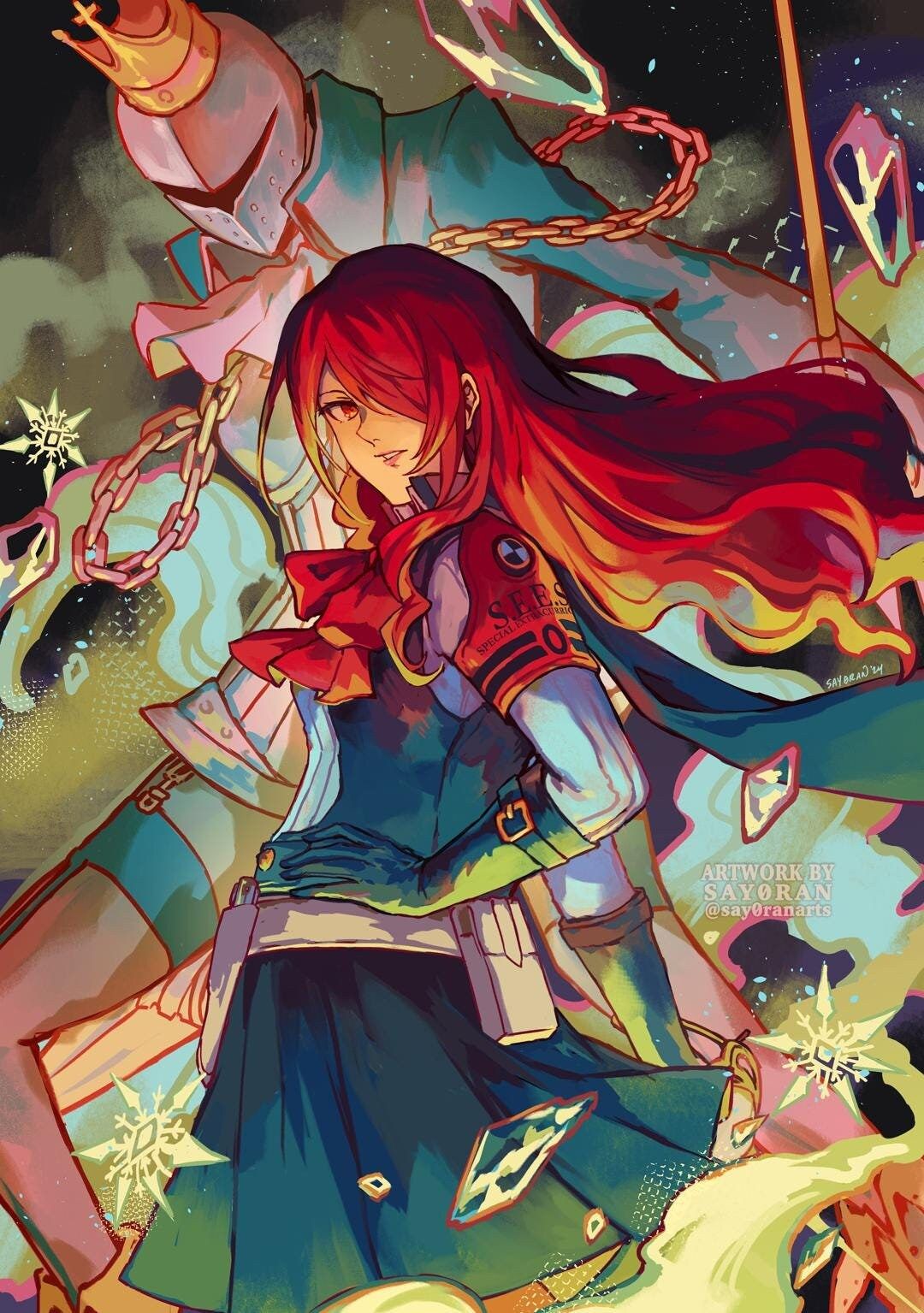 1080x1535 P3 Mitsuru & Penthesilea 5x7 Mini Print