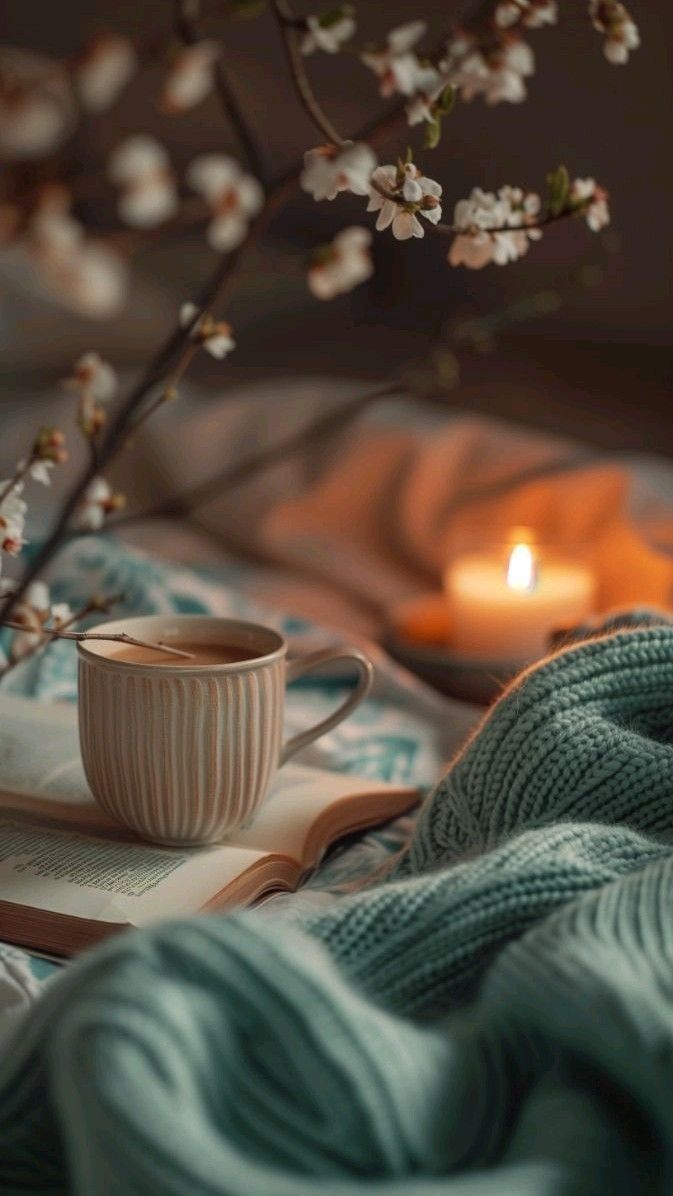 673x1196 Cozy spring wallpaper. Cozy spring aesthetic, Coffee and books, Cozy vibes