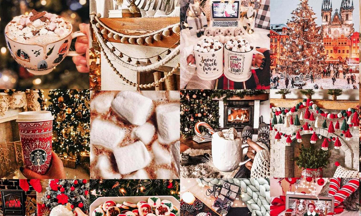 1516x907 Download Cozy Aesthetic Christmas Vibes Wallpaper