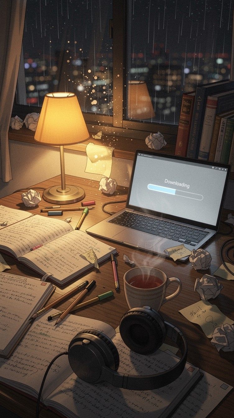 752x1344 Download Cozy Digital Workspace Image, Cozy, Aesthetic