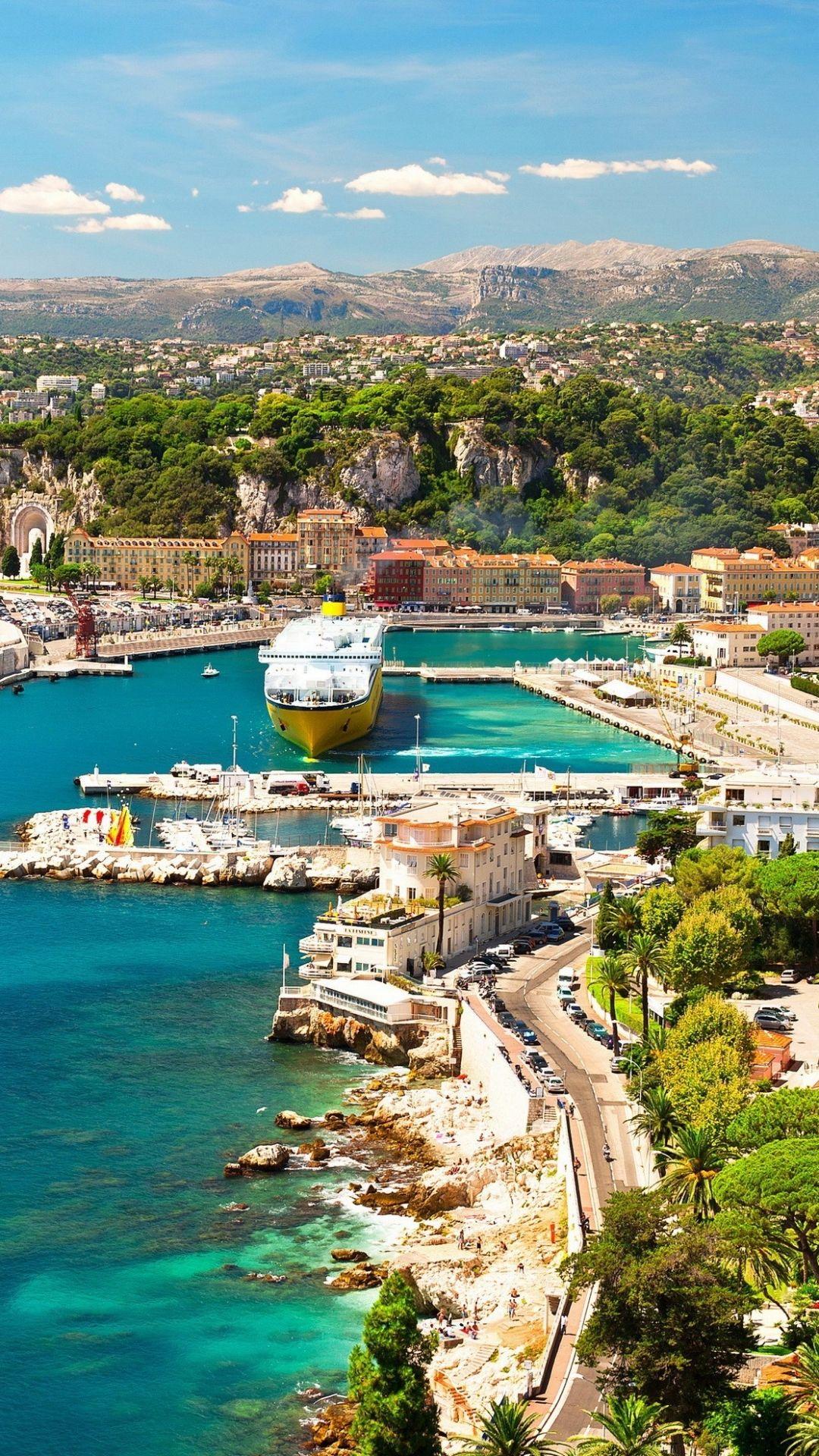1080x1920 French Riviera Wallpaper