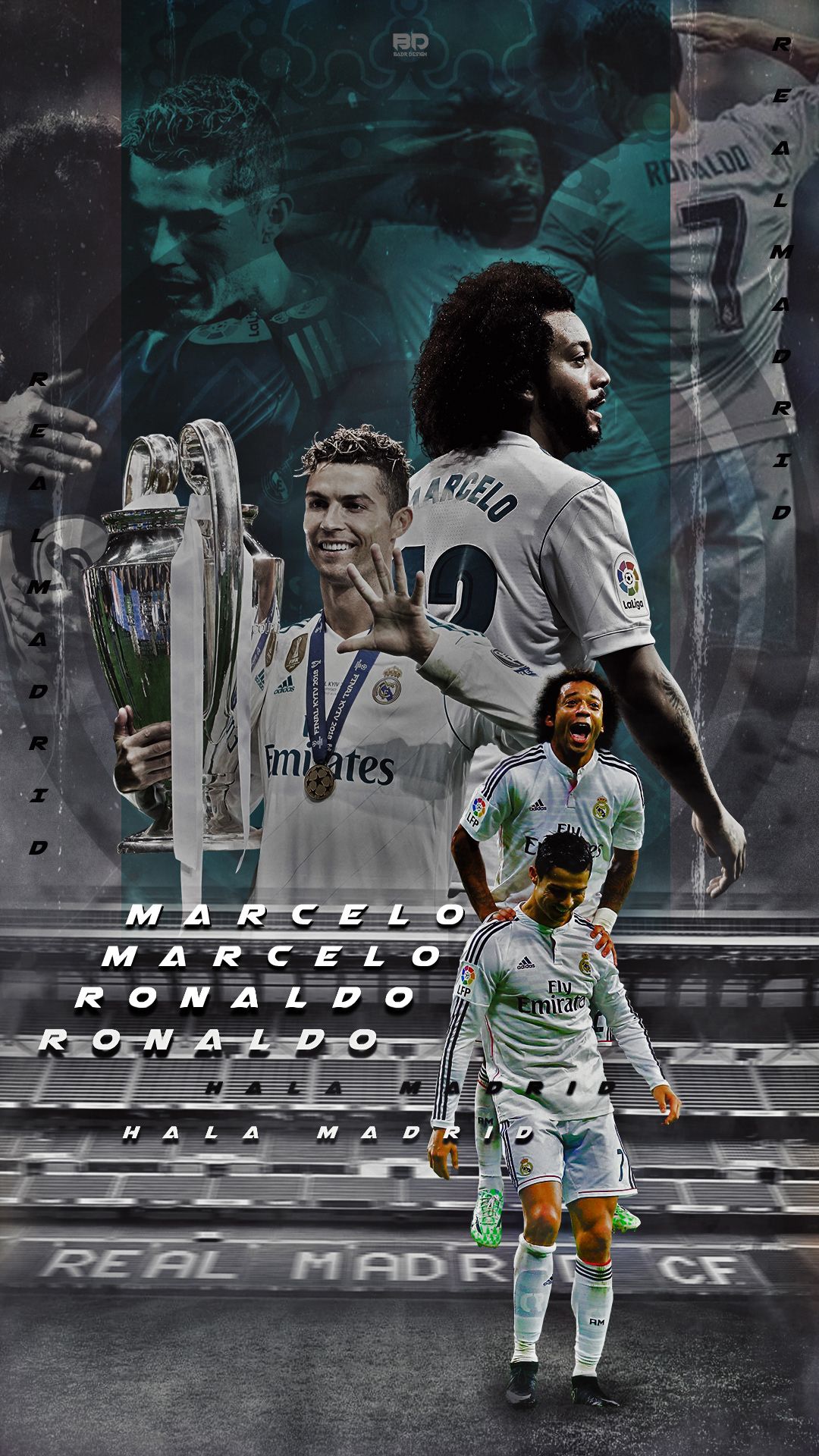 1080x1920 Cristiano Ronaldo & Marcelo Wallpaper - Behance