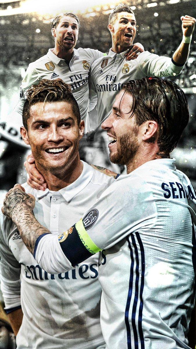 675x1200 Cristiano Ronaldo And Sergio Ramos Wallpaper