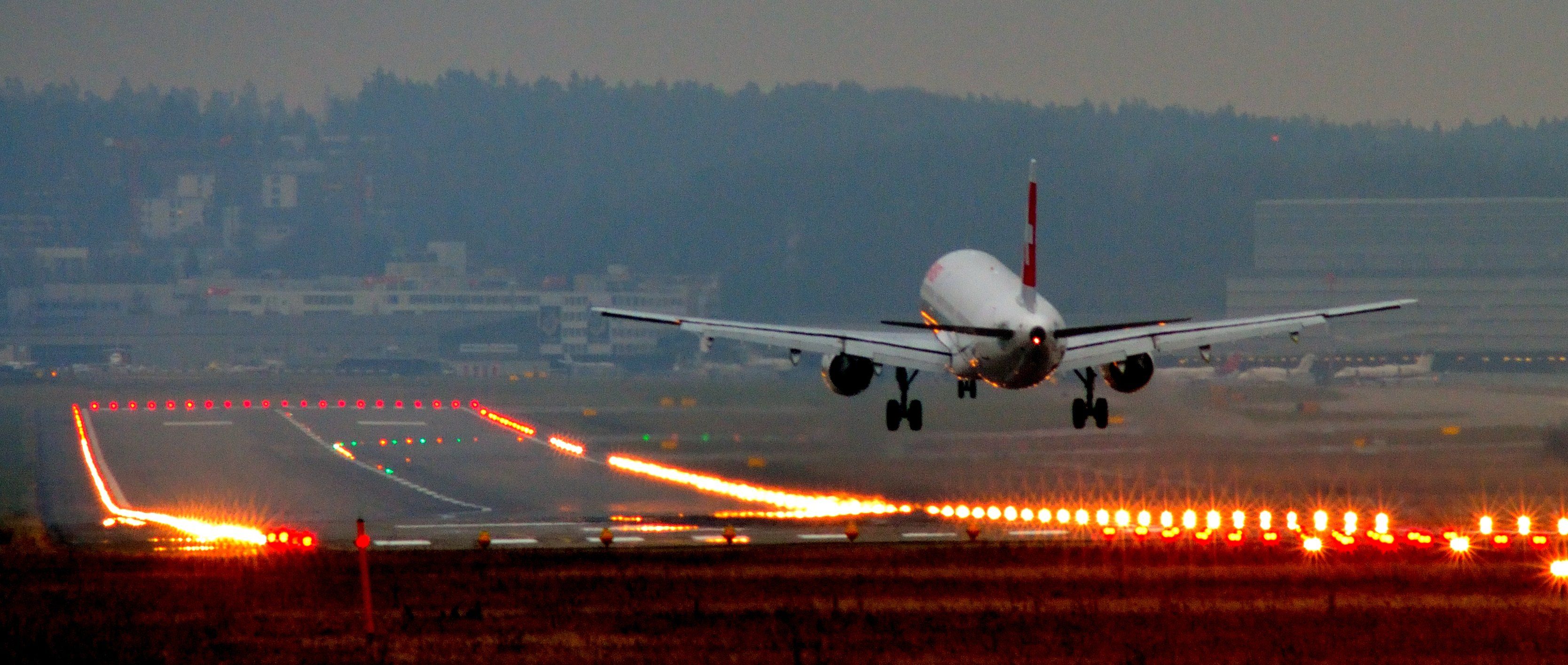 3336x1416 Airplane Landing Picture 07497