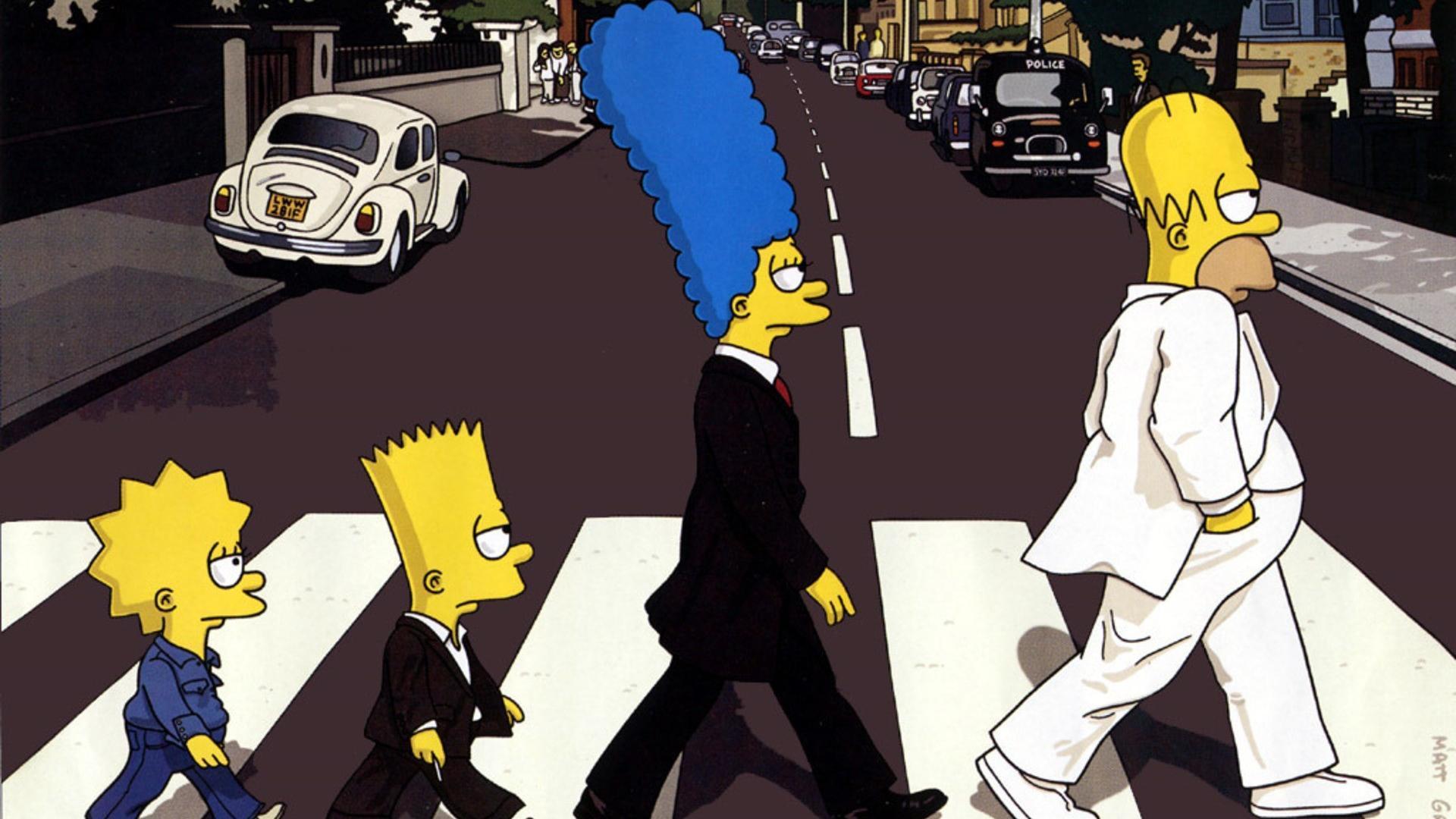 1920x1080 The Simpsons Abbey Road Wallpaper