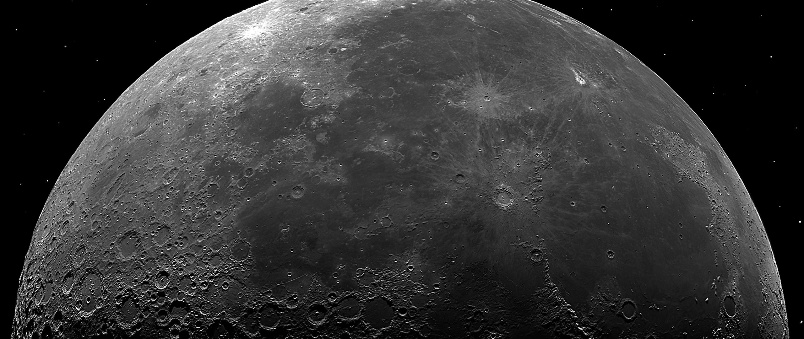 2560x1080 Moon Wallpaper 4K, Planet, 8K, 5K