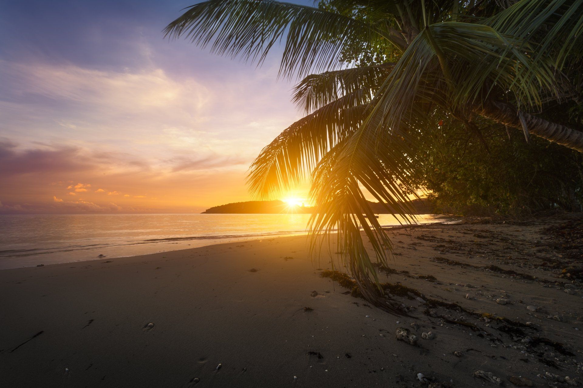1920x1277 8K Ultra HD Sunrise Over Serene Ocean Beach with Golden Sand and Naturex5322