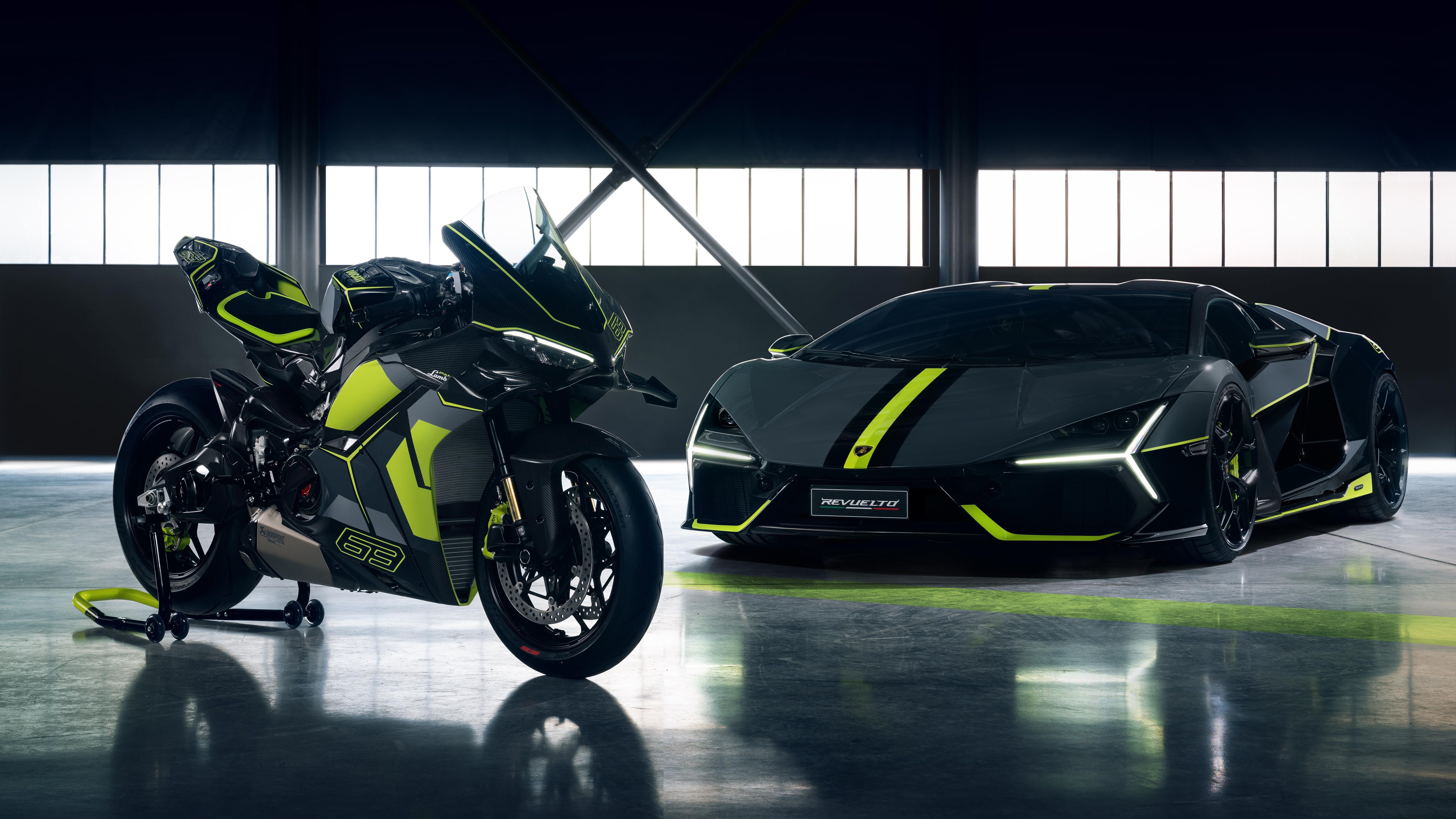 7680x4320 Panigale V4 Lamborghini 2025 car 4K 8K HD cars Wallpaper