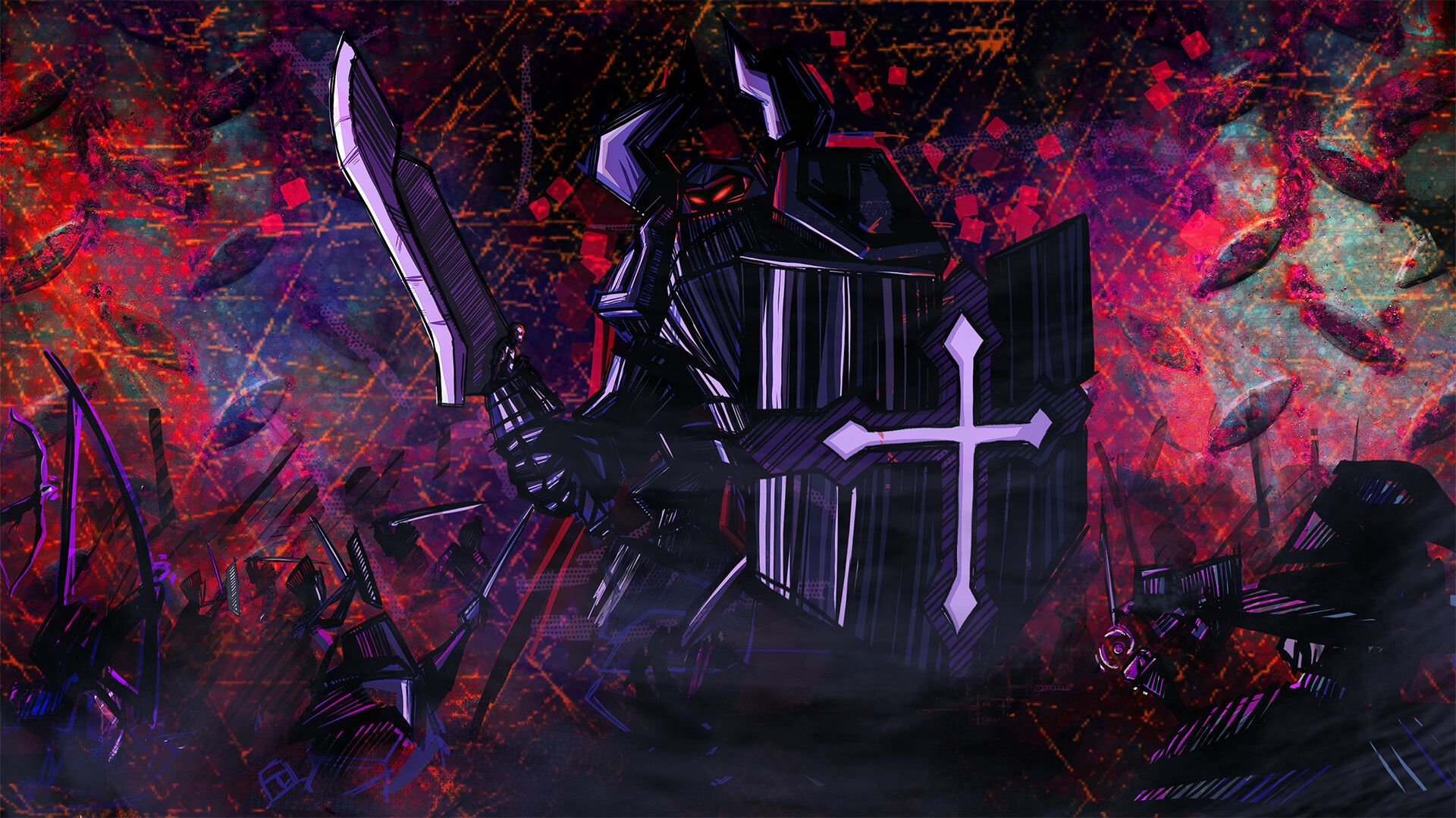 1920x1080 David Filipe Flop, the Mad God of the Mad God Concept