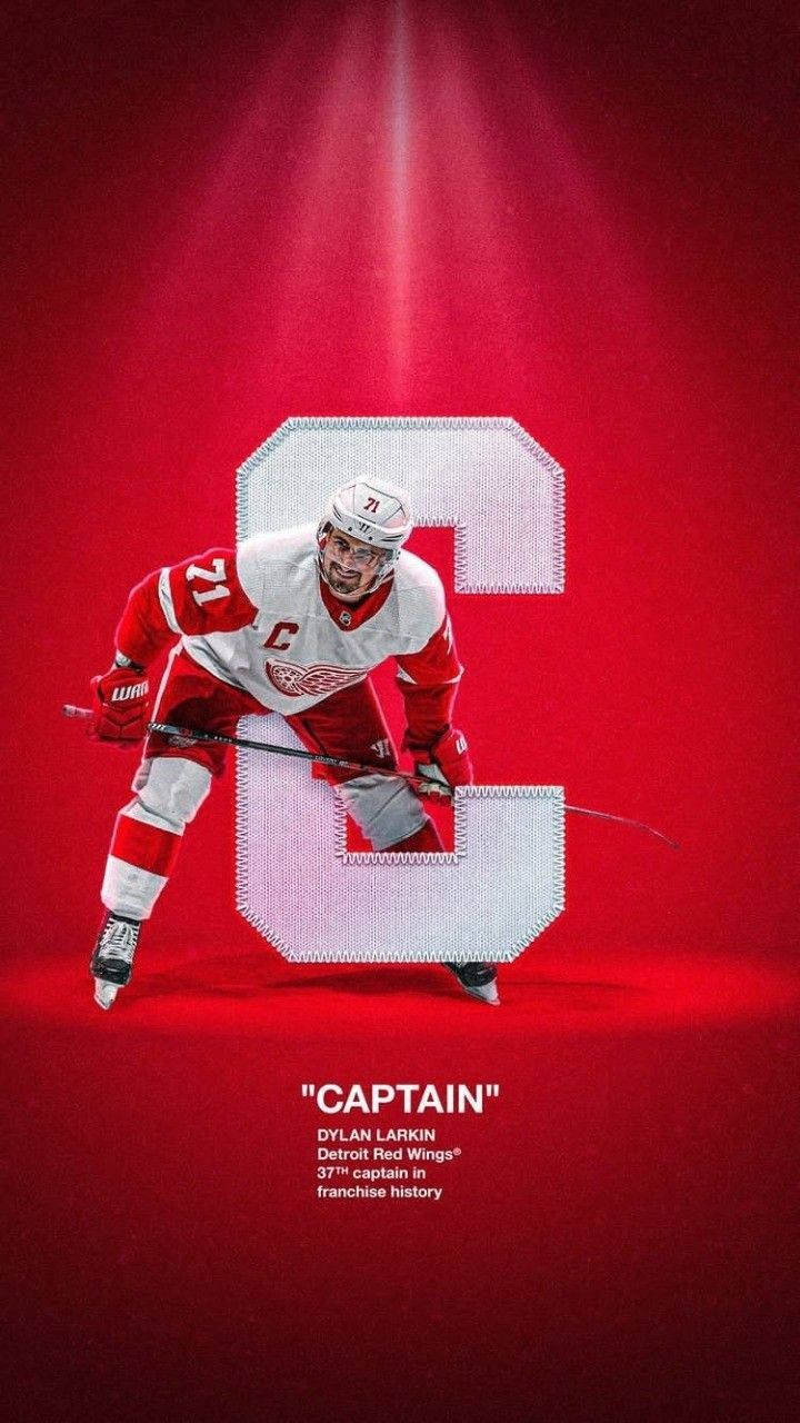 720x1280 Download A Graphic Art Design Of Dylan Larkin Wallpaper